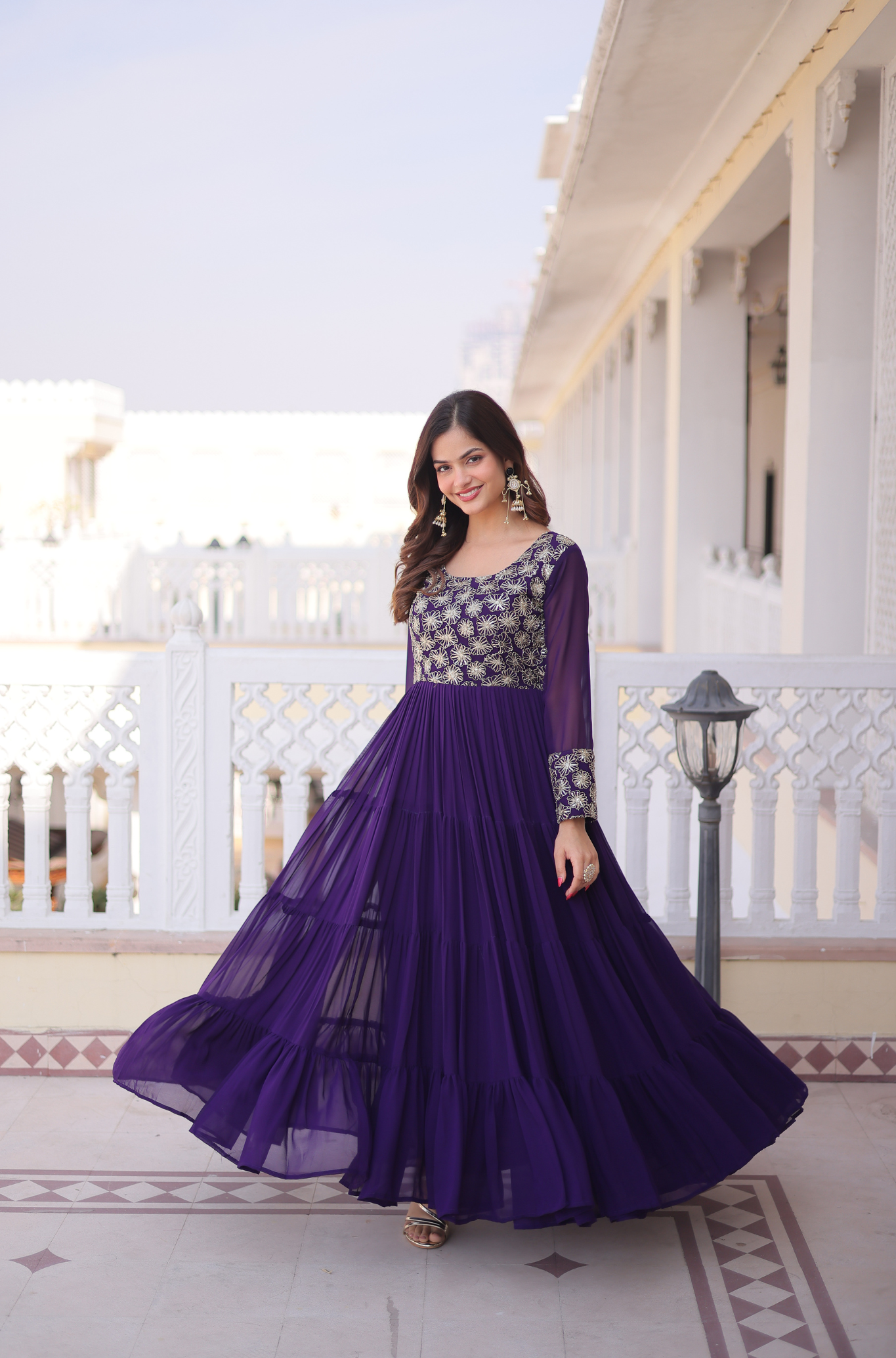 Designer Party Wear Anarkali Gown for Women