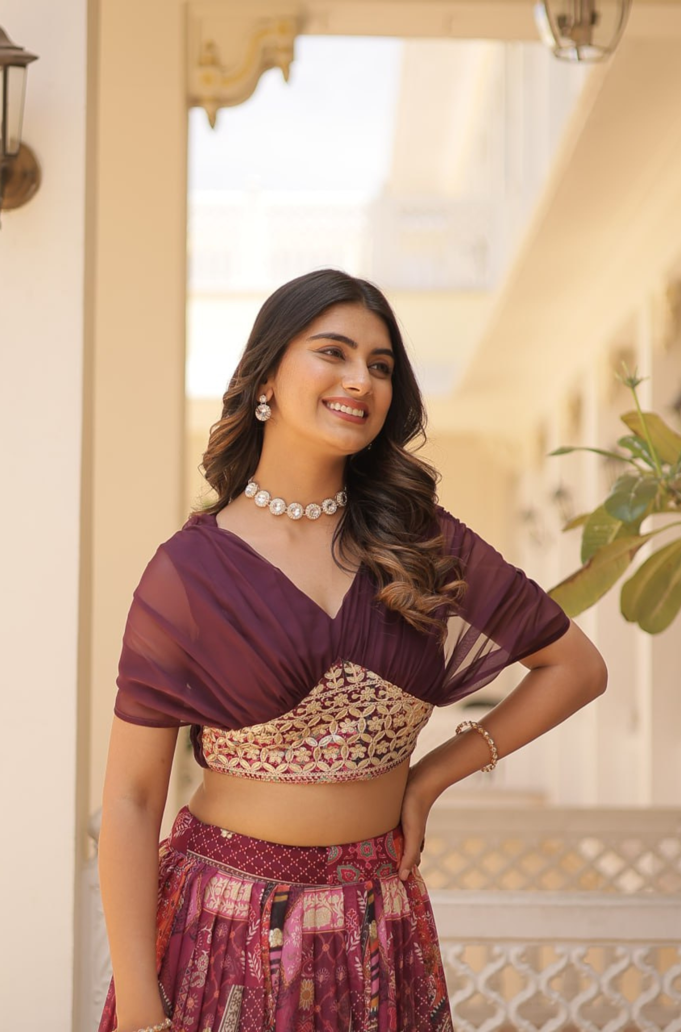 Designer Printed Lehenga Choli for Women with Dupatta