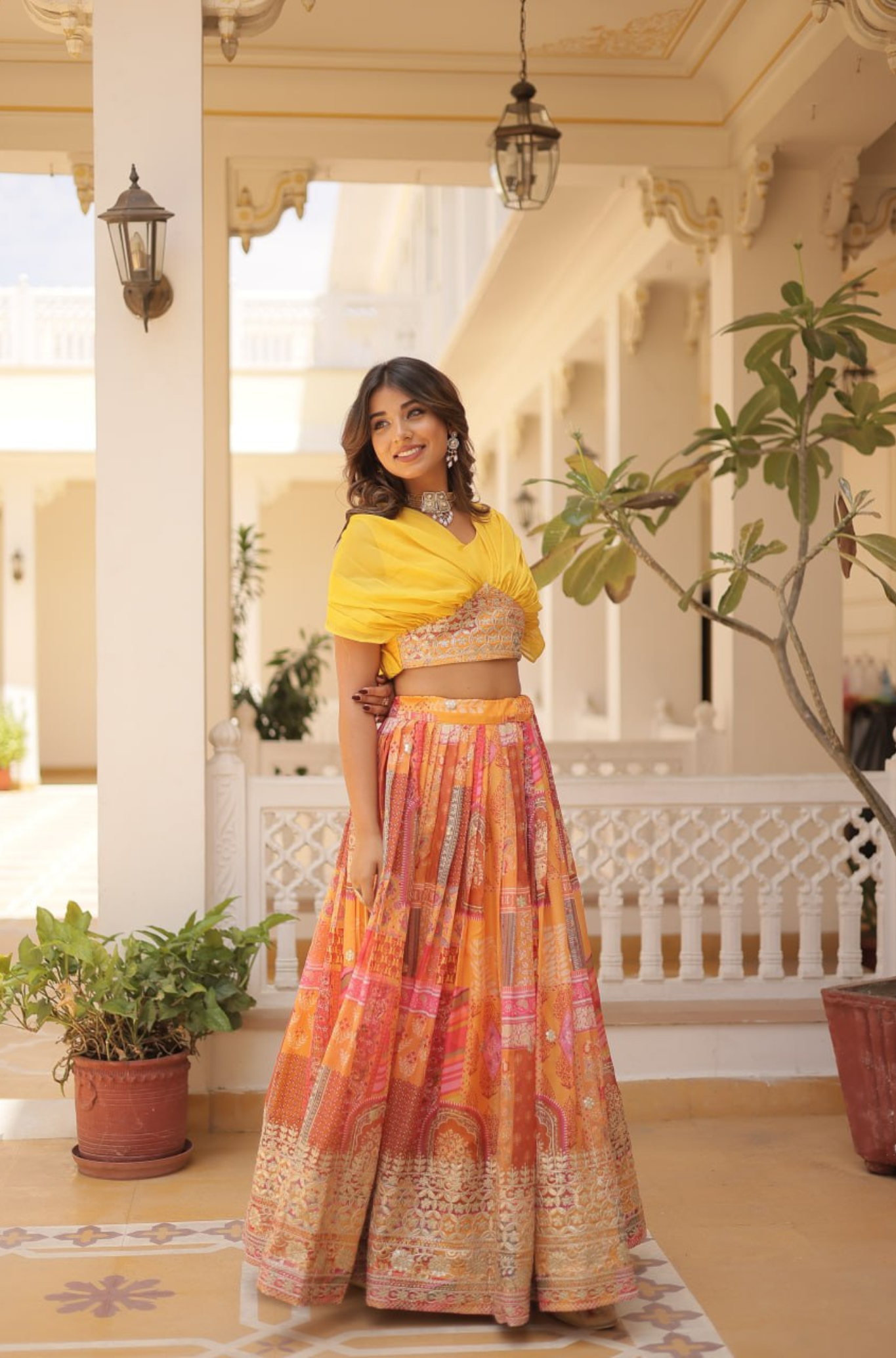 Designer Printed Lehenga Choli for Women with Dupatta