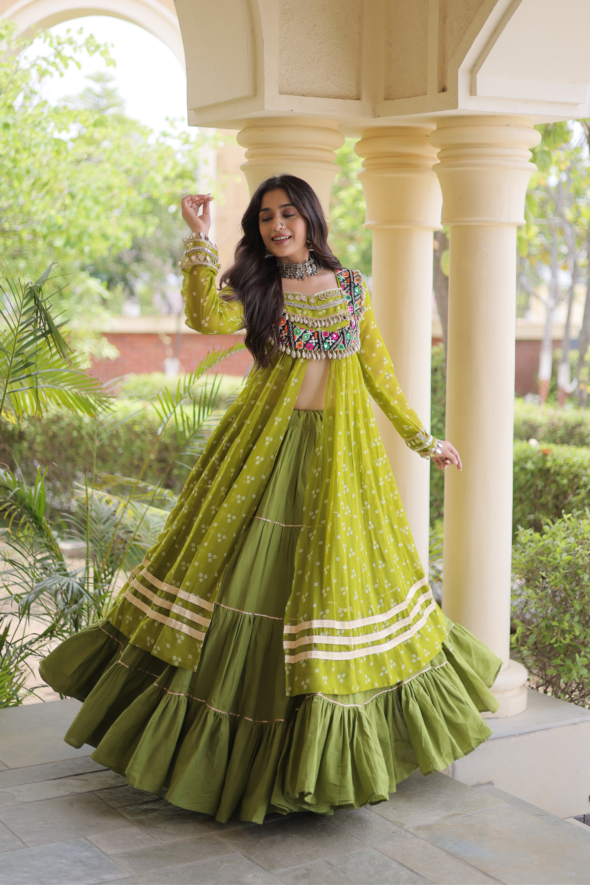 Designer Bandhani Lehenga Choli for Women | Festive & Wedding Wear