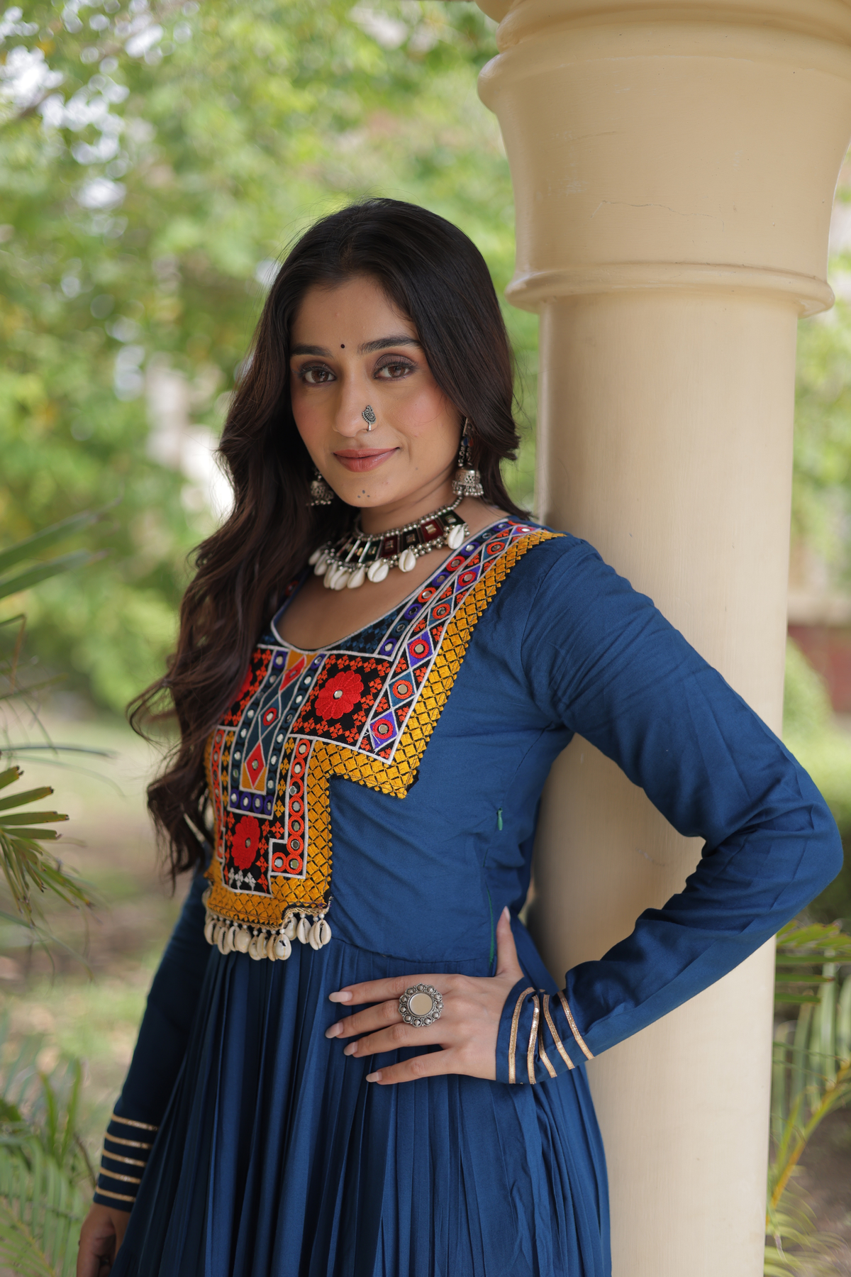 Women’s Embroidered Anarkali Gown | Full Length Ethnic Dress for Festive & Wedding Wear