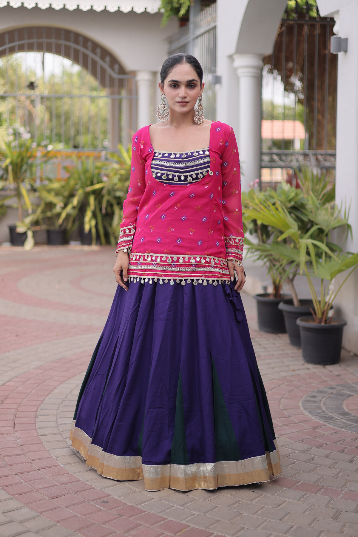 Women’s Embroidered Kurta with Flared Lehenga Set | Festive Ethnic Wear for Women