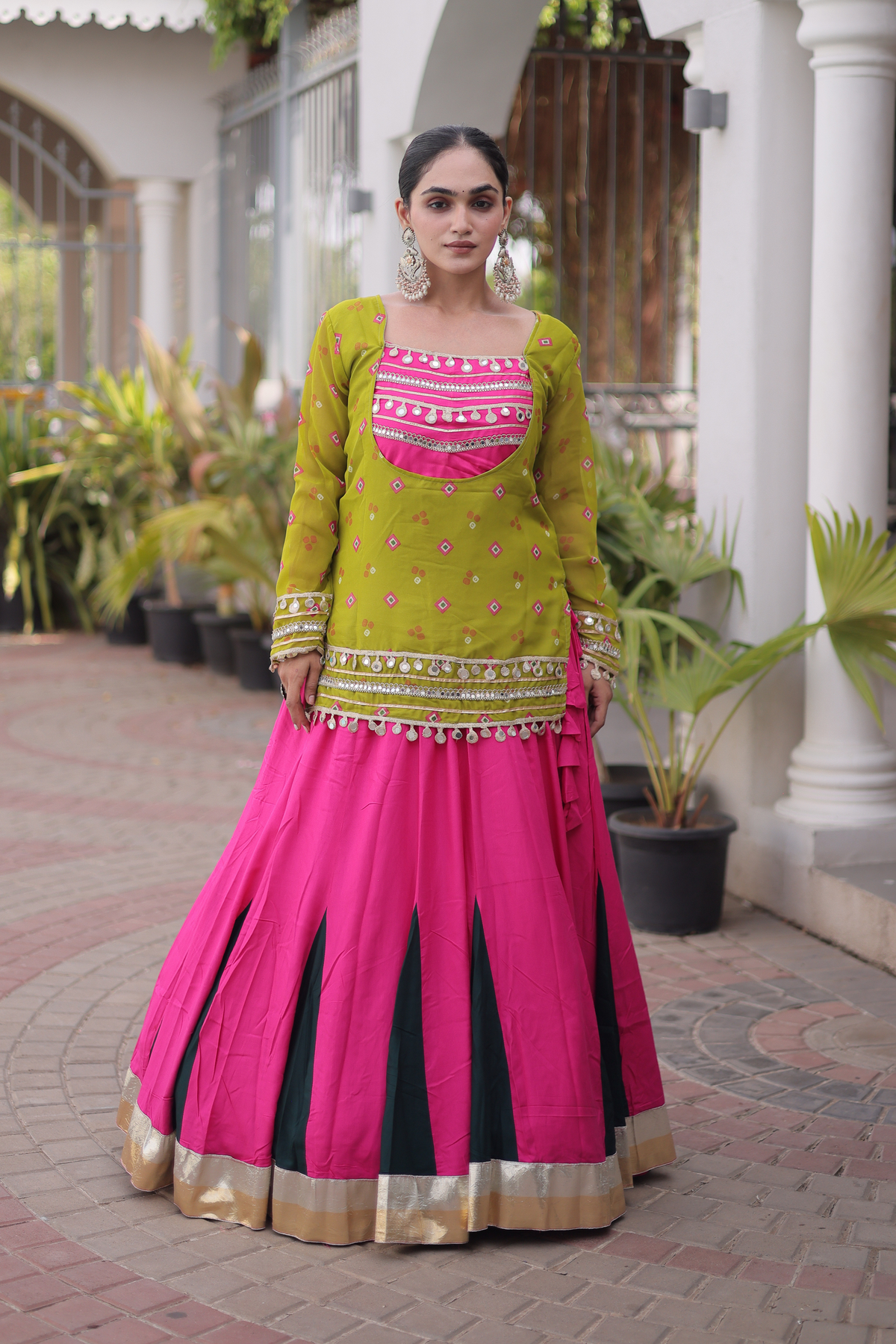 Women’s Embroidered Kurta with Flared Lehenga Set | Festive Ethnic Wear for Women