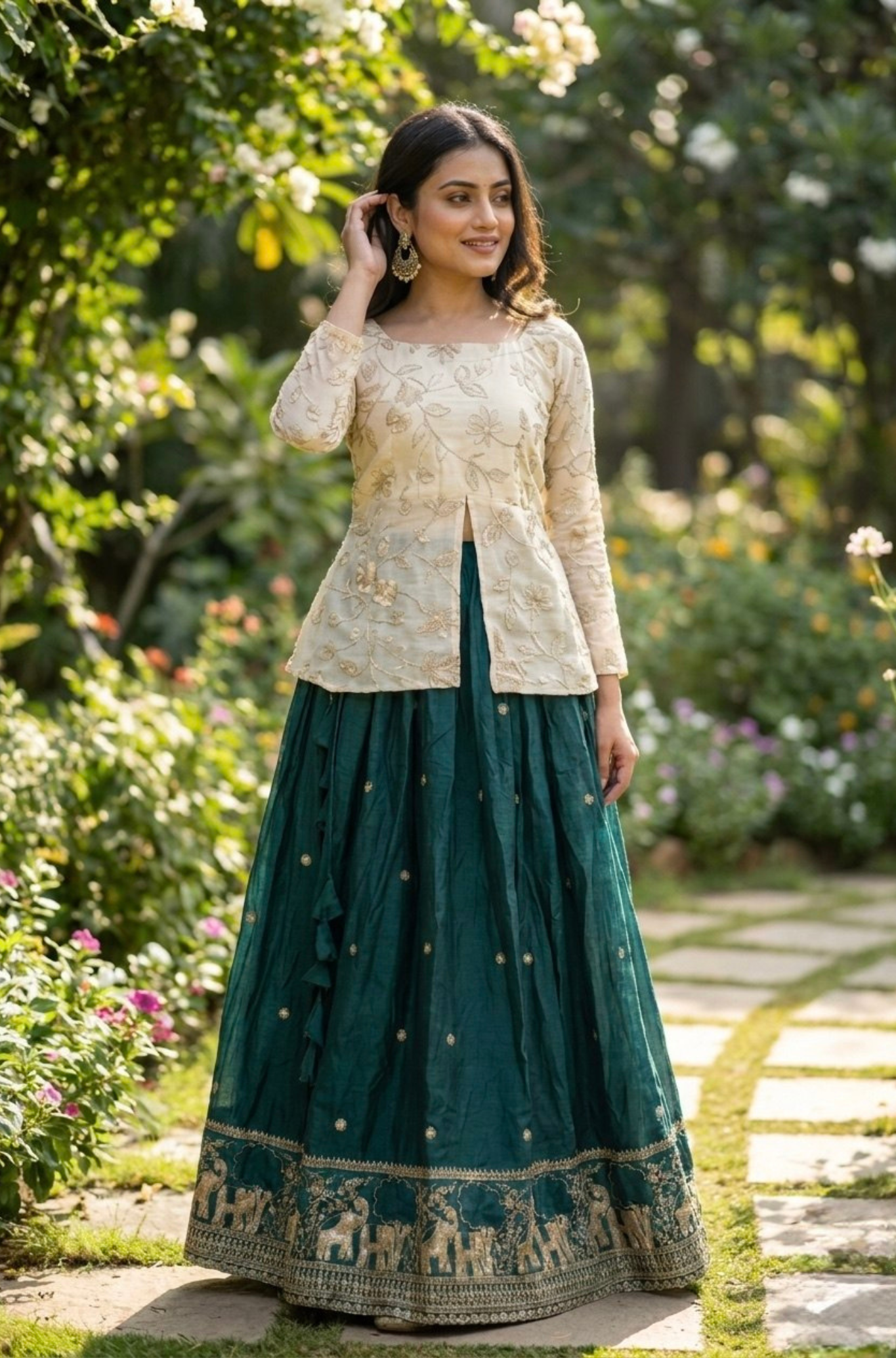 Women's Designer Embroidered Lehenga Choli Set