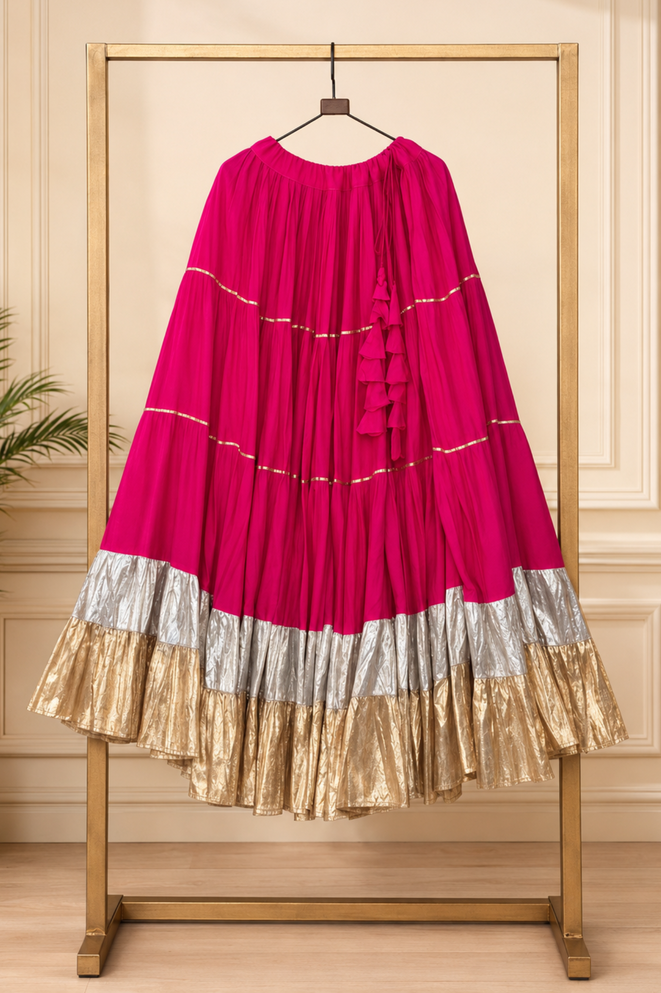 Women's Designer Cotton Lehenga Skirt | Flared Ethnic Festive Wear