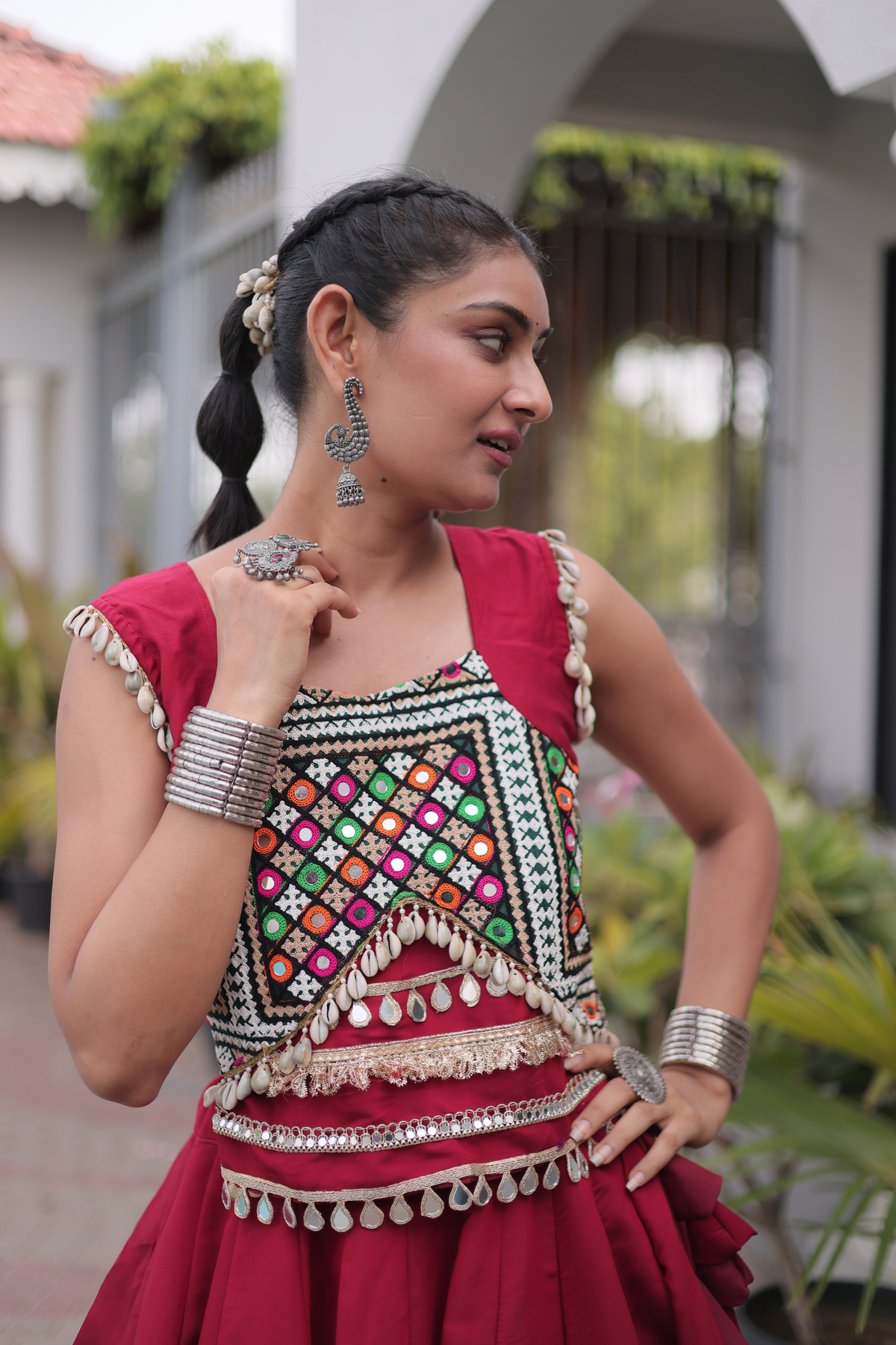 Women’s Designer Embroidered Ethnic Lehenga Choli Set | Traditional Flared Lehenga with Embellished Blouse
