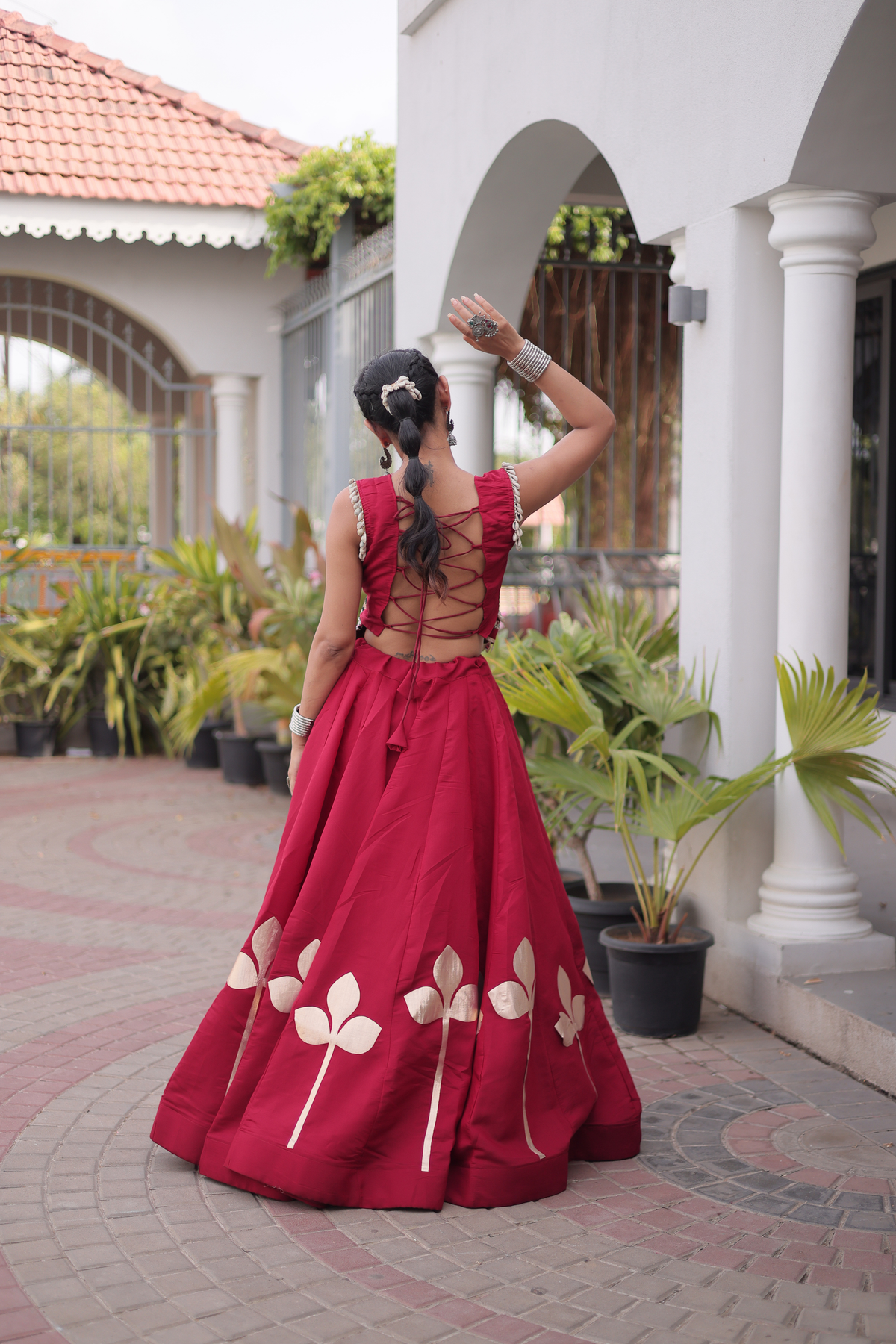 Women’s Designer Embroidered Ethnic Lehenga Choli Set | Traditional Flared Lehenga with Embellished Blouse