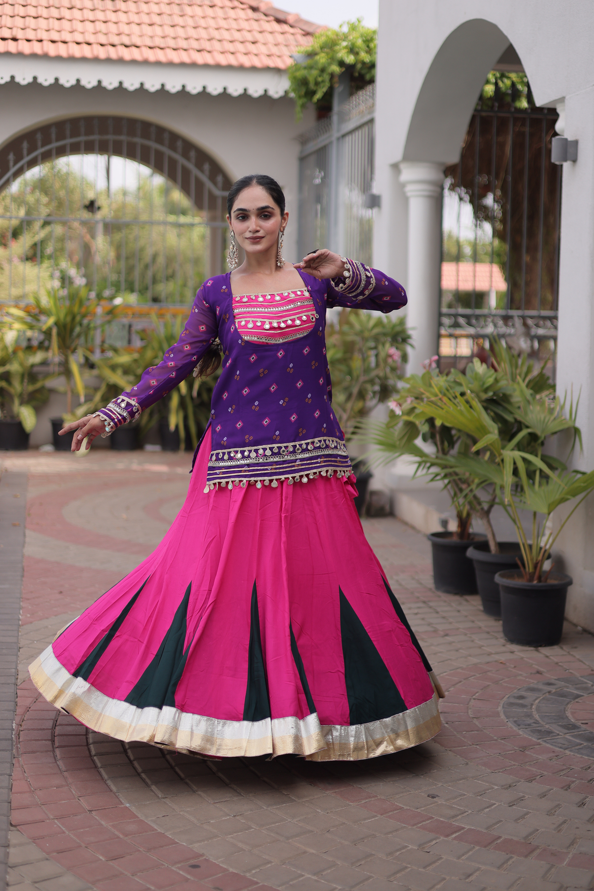 Women’s Embroidered Kurta with Flared Lehenga Set | Festive Ethnic Wear for Women