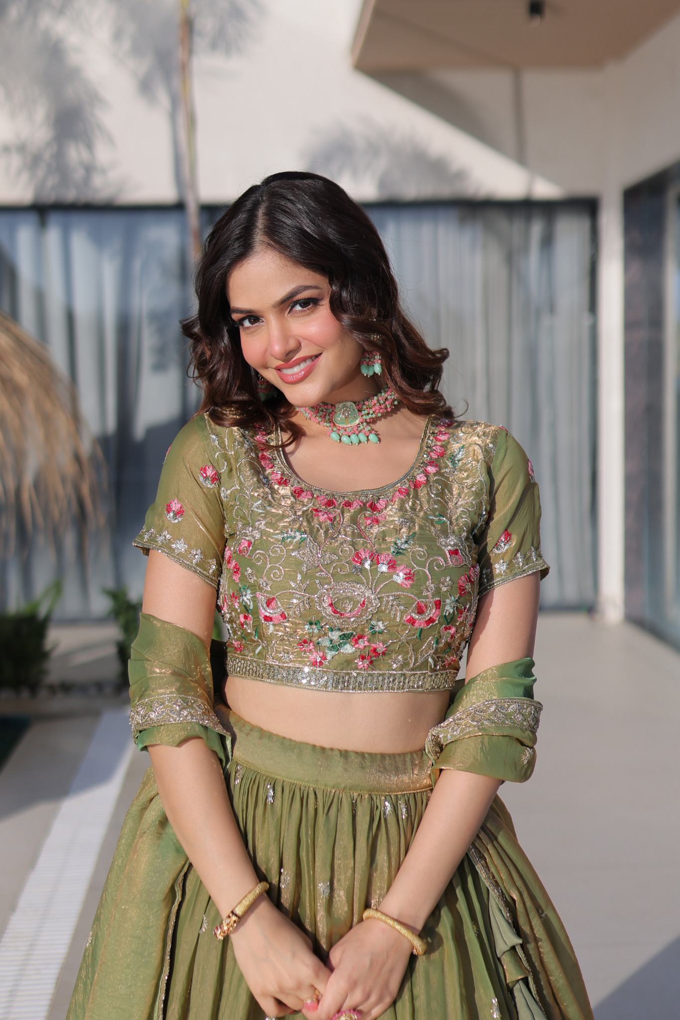 Women's Premium Embroidered Lehenga Choli with Dupatta