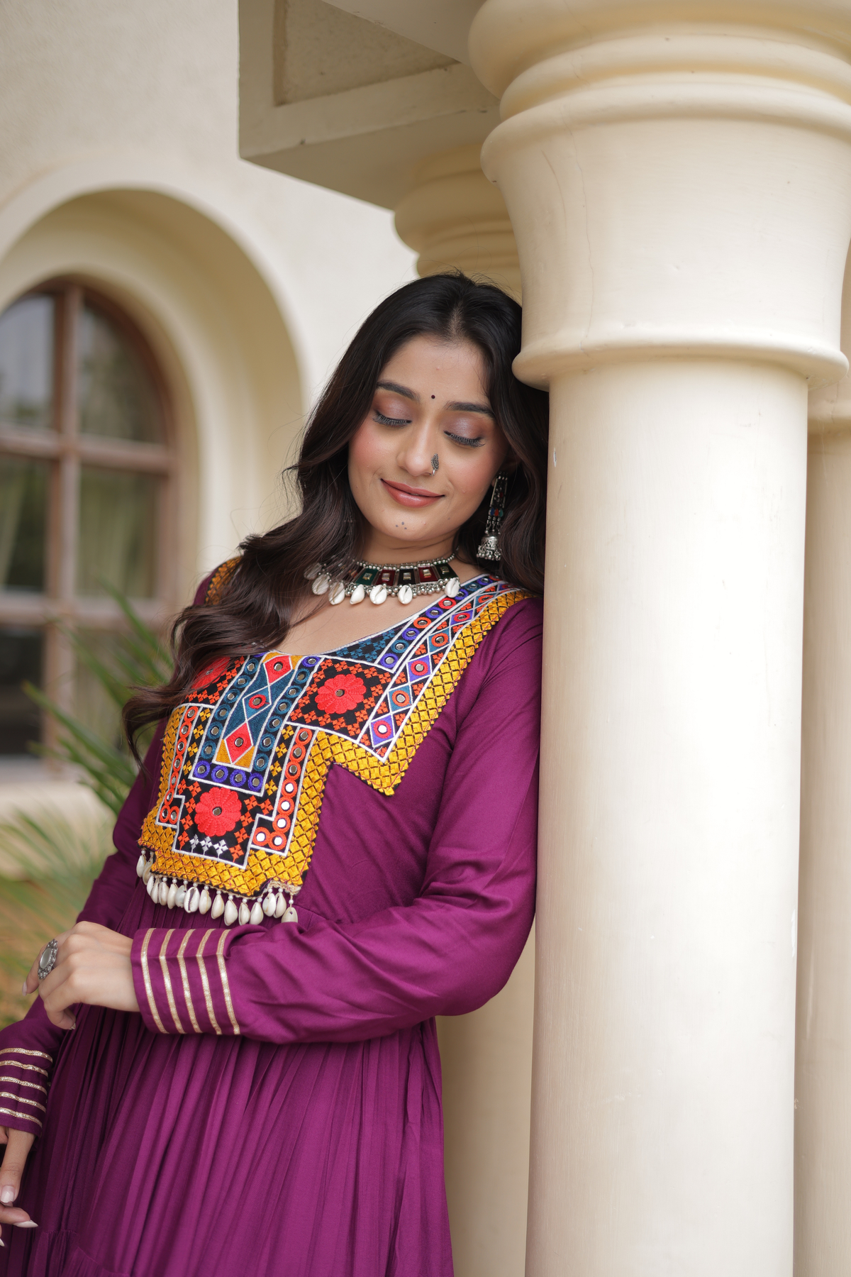 Women’s Embroidered Anarkali Gown | Full Length Ethnic Dress for Festive & Wedding Wear