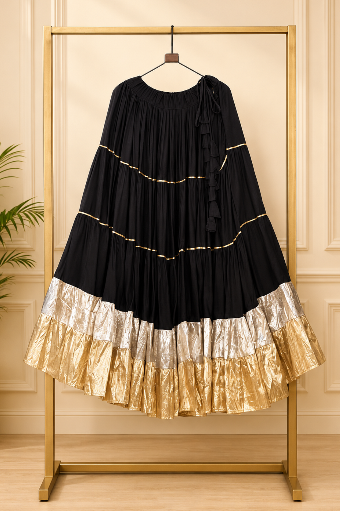 Women's Designer Cotton Lehenga Skirt | Flared Ethnic Festive Wear