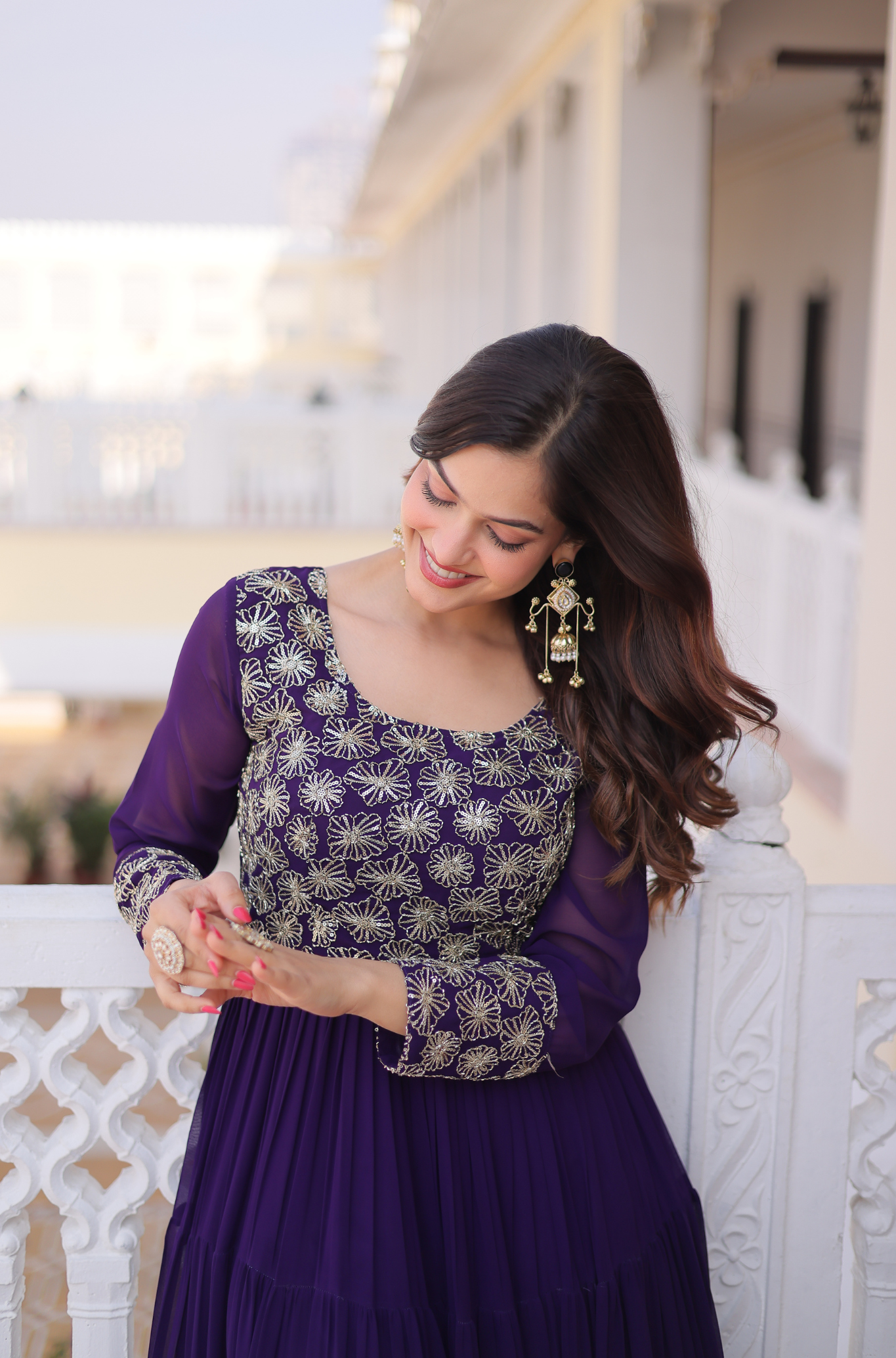Designer Party Wear Anarkali Gown for Women