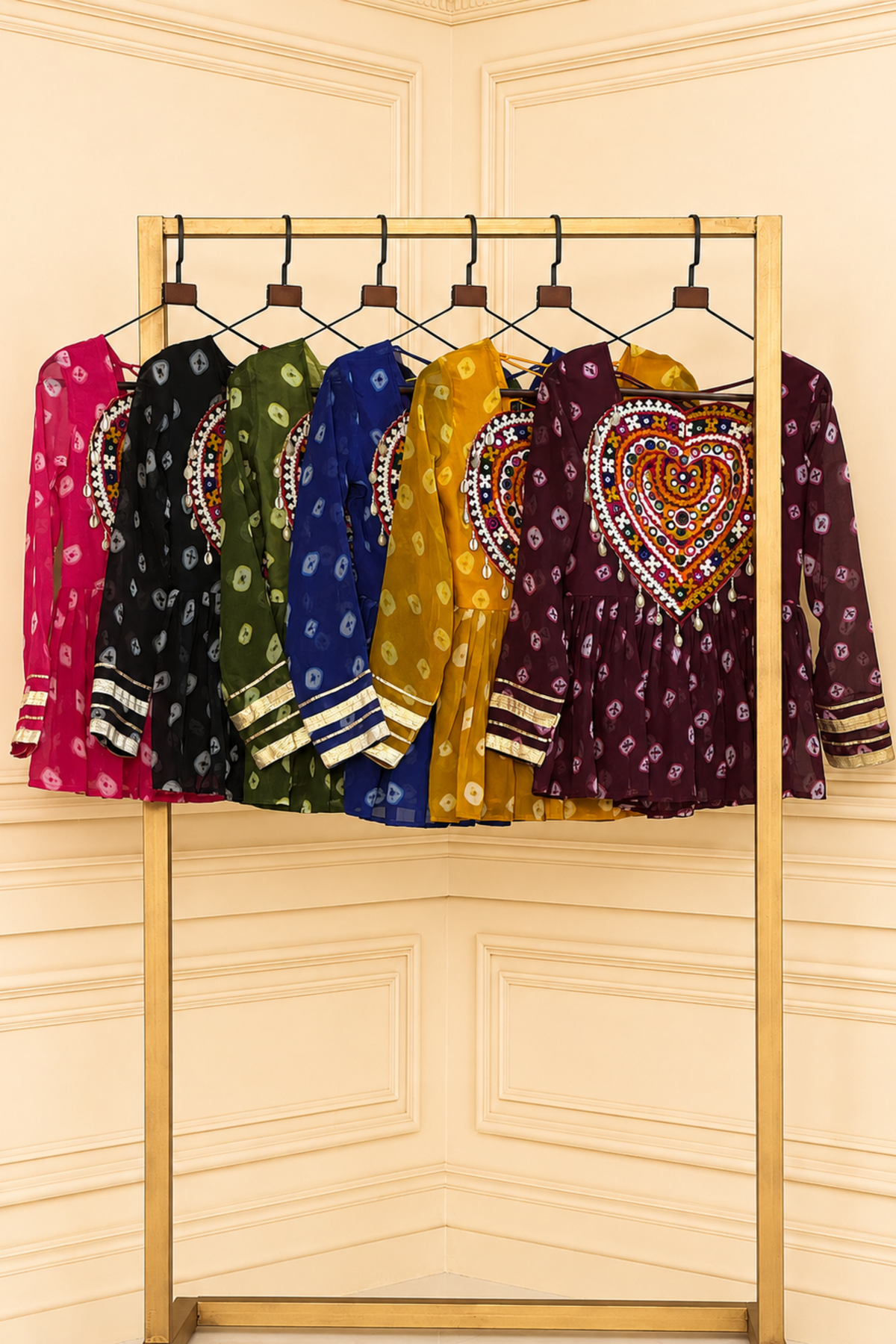 Girls Ethnic Embroidered Party Wear TOP