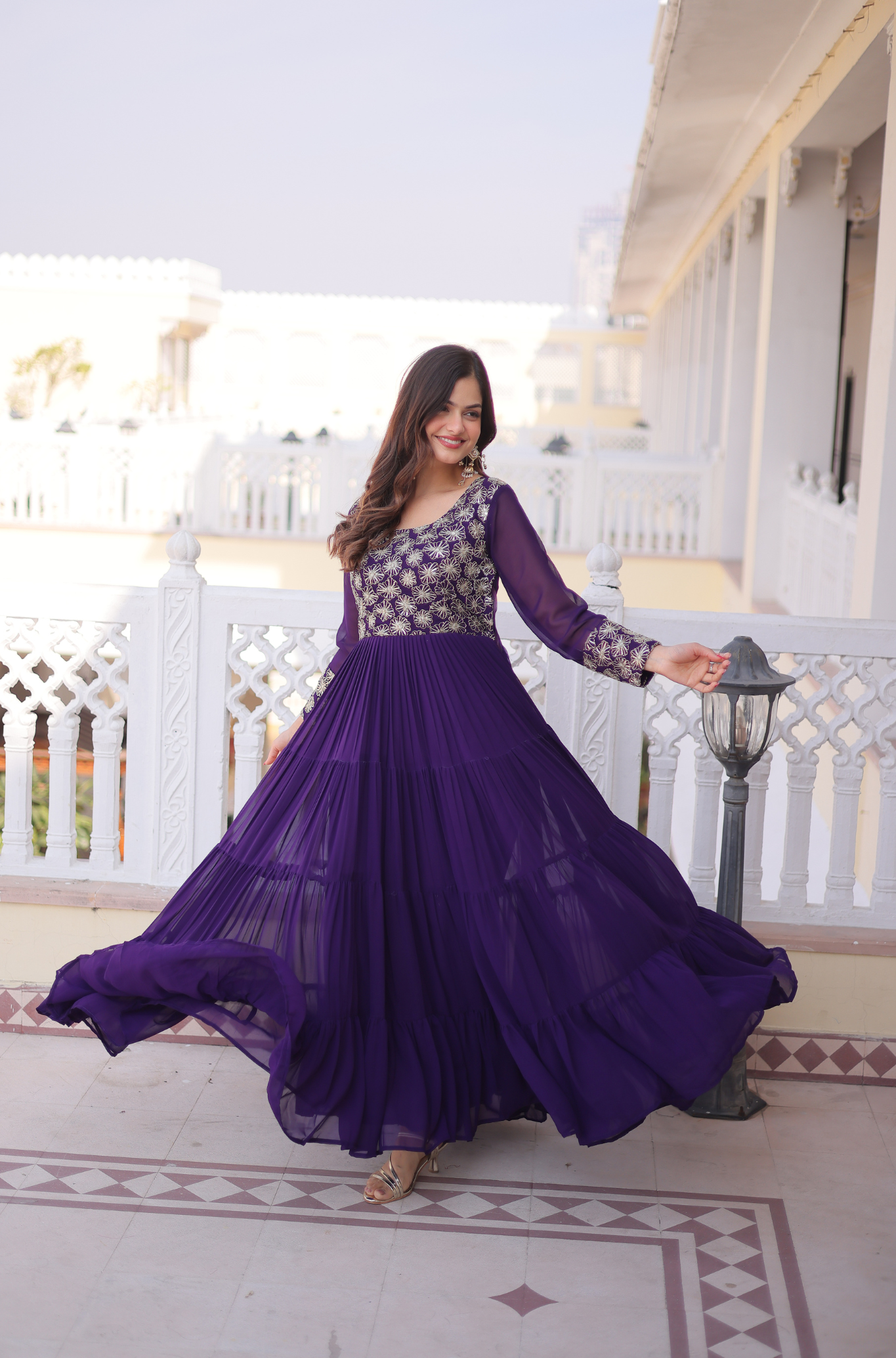 Designer Party Wear Anarkali Gown for Women