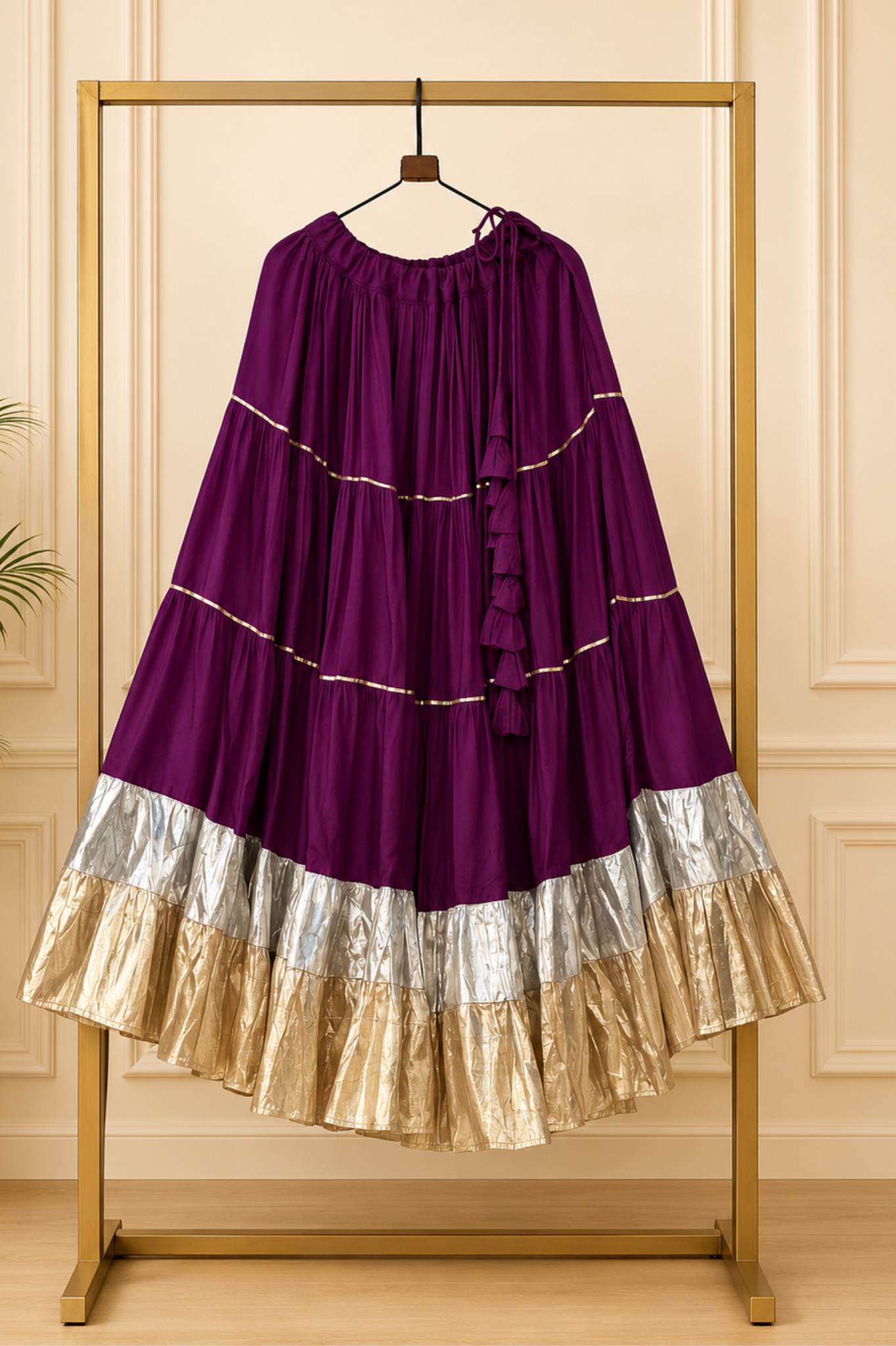 Women's Designer Cotton Lehenga Skirt | Flared Ethnic Festive Wear