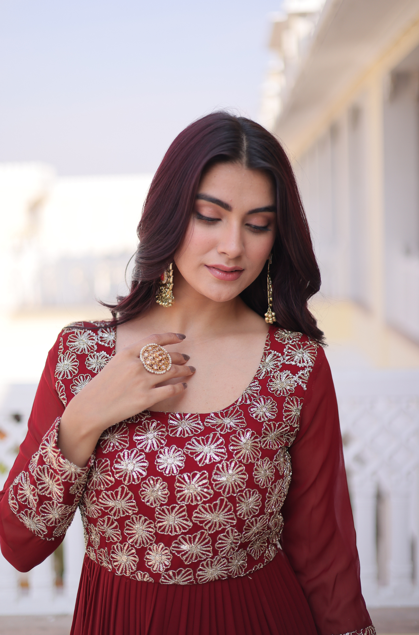 Designer Party Wear Anarkali Gown for Women