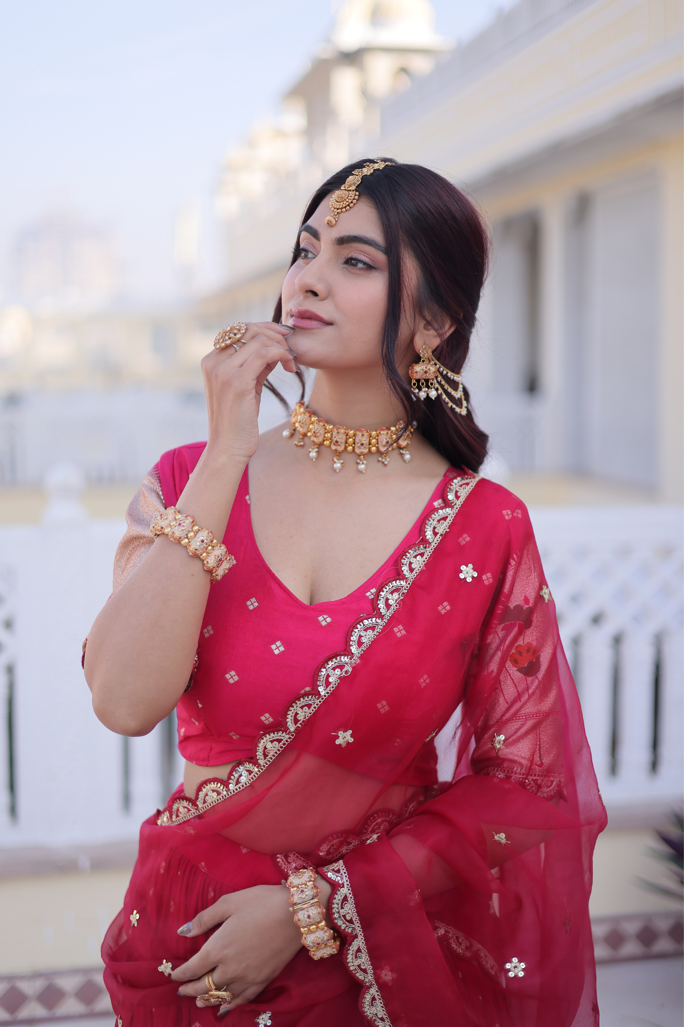 Designer Lehenga Choli with Dupatta Set for Women Party Wear Ethnic Outfit