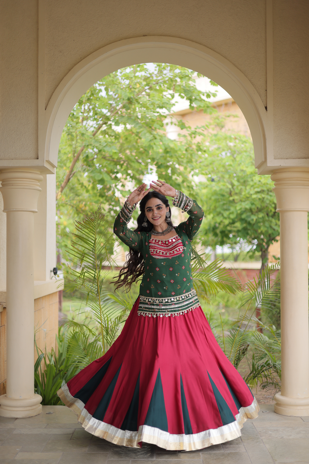 Women’s Embroidered Kurta with Flared Lehenga Set | Festive Ethnic Wear for Women