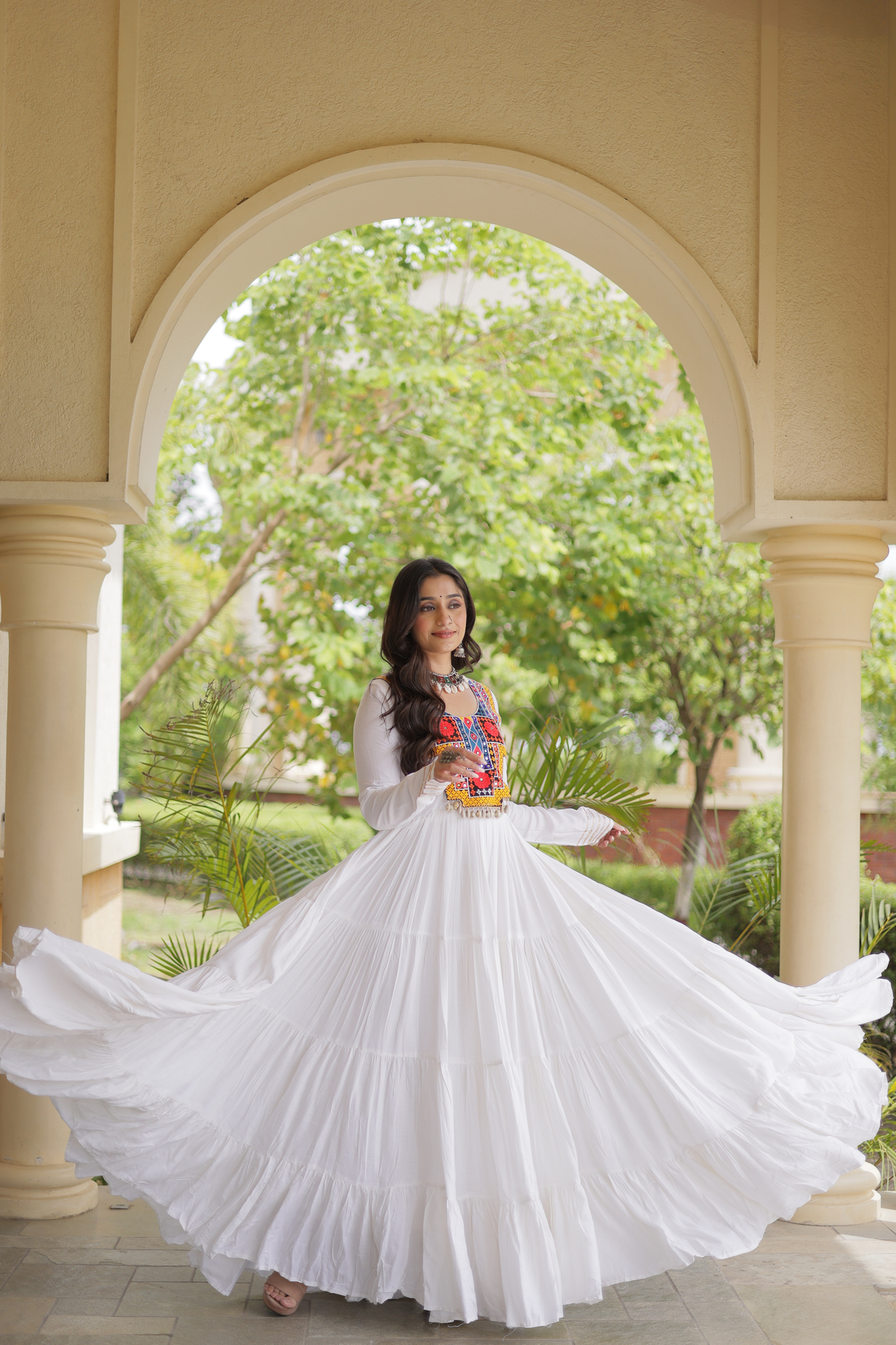 Women’s Embroidered Anarkali Gown | Full Length Ethnic Dress for Festive & Wedding Wear