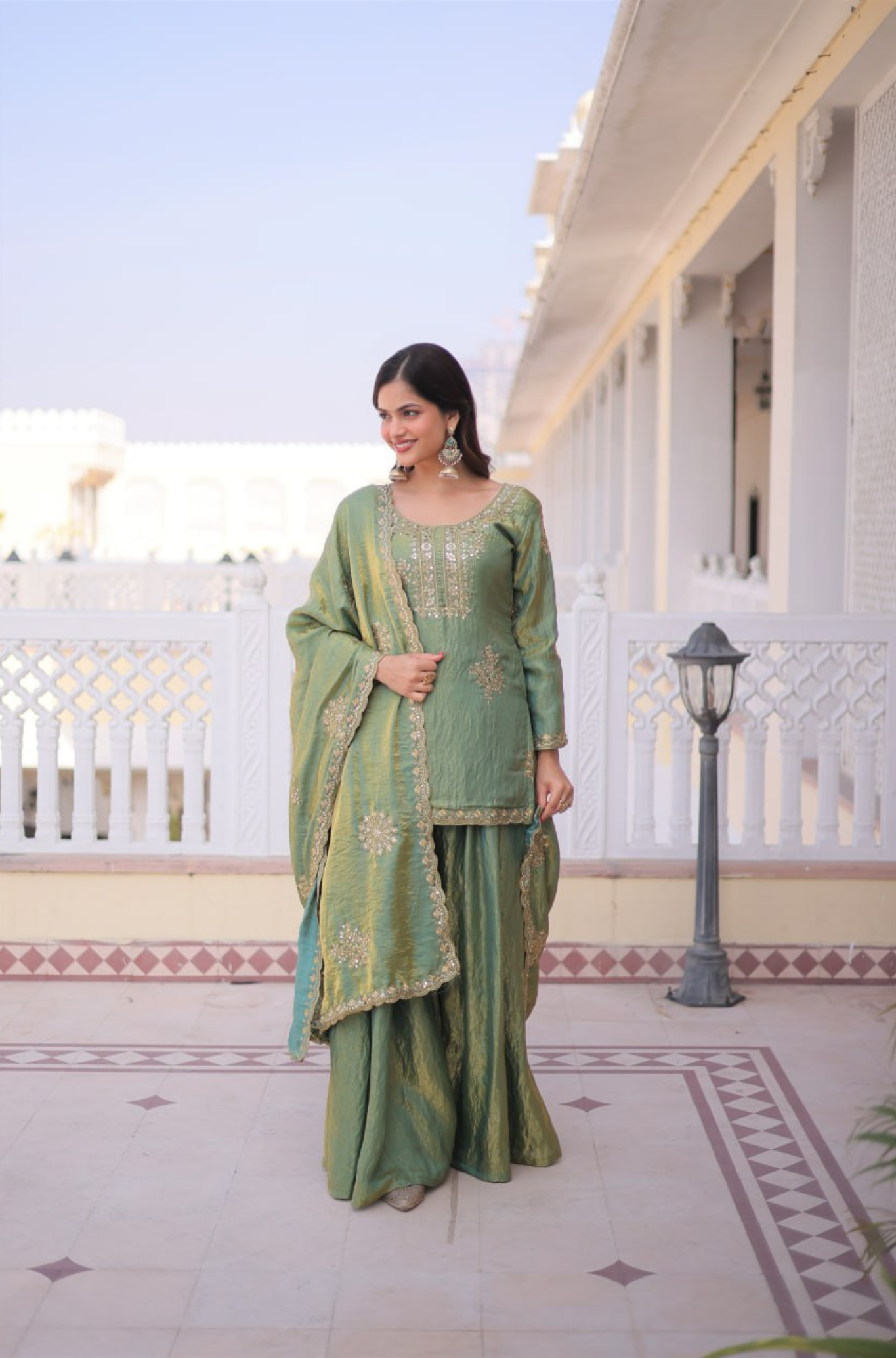 Premium Designer Kurta Sharara Set for Women