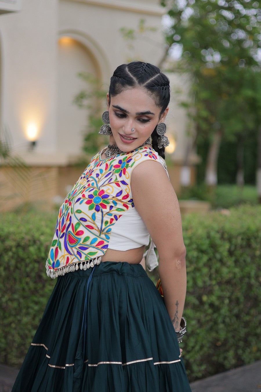 Women’s Designer Embroidered Lehenga Choli Set | Ethnic Flared Skirt with Traditional Blouse | Wedding & Festive Wear