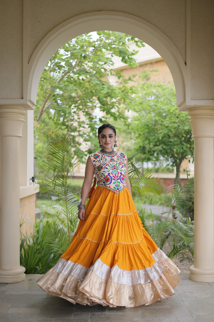 Women’s Designer Embroidered Lehenga Choli Set | Ethnic Flared Skirt with Traditional Blouse | Wedding & Festive Wear