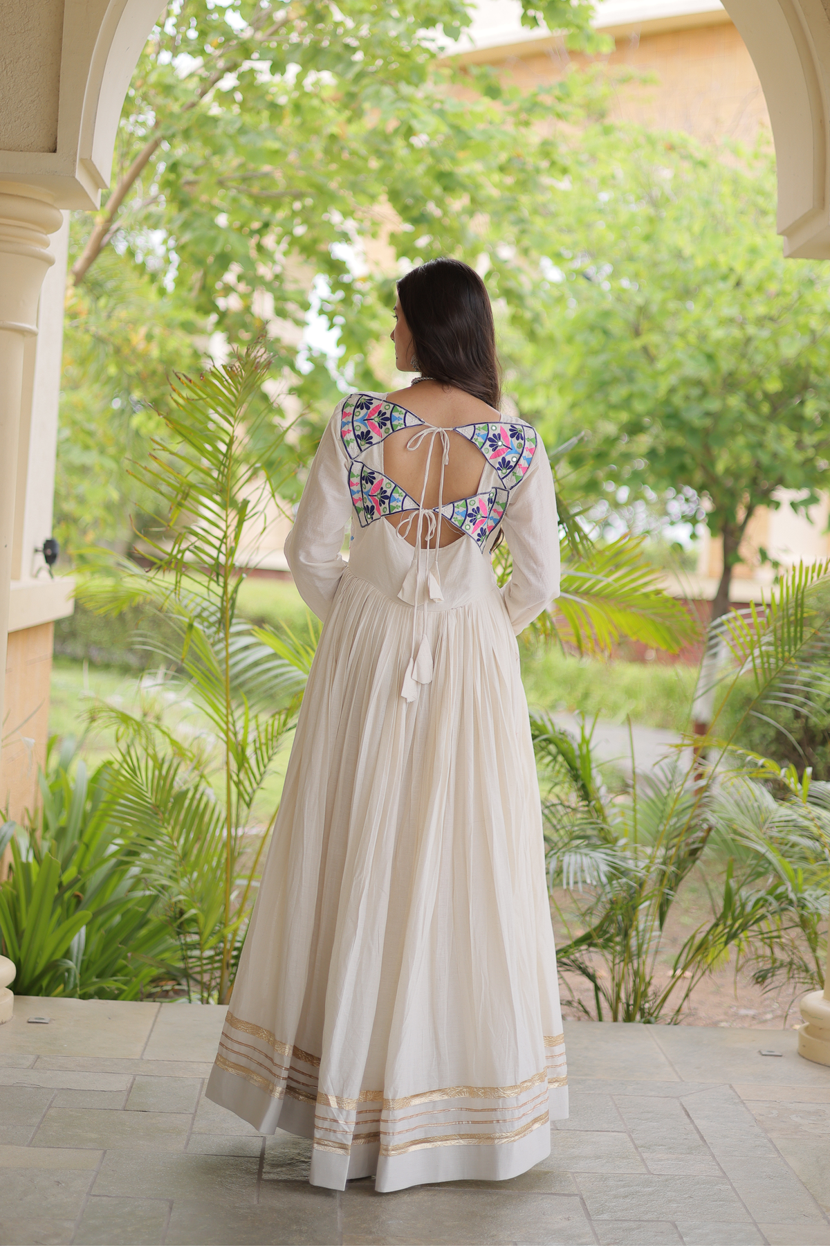 Women’s Designer Anarkali Gown | Embroidered Ethnic Floor Length Dress