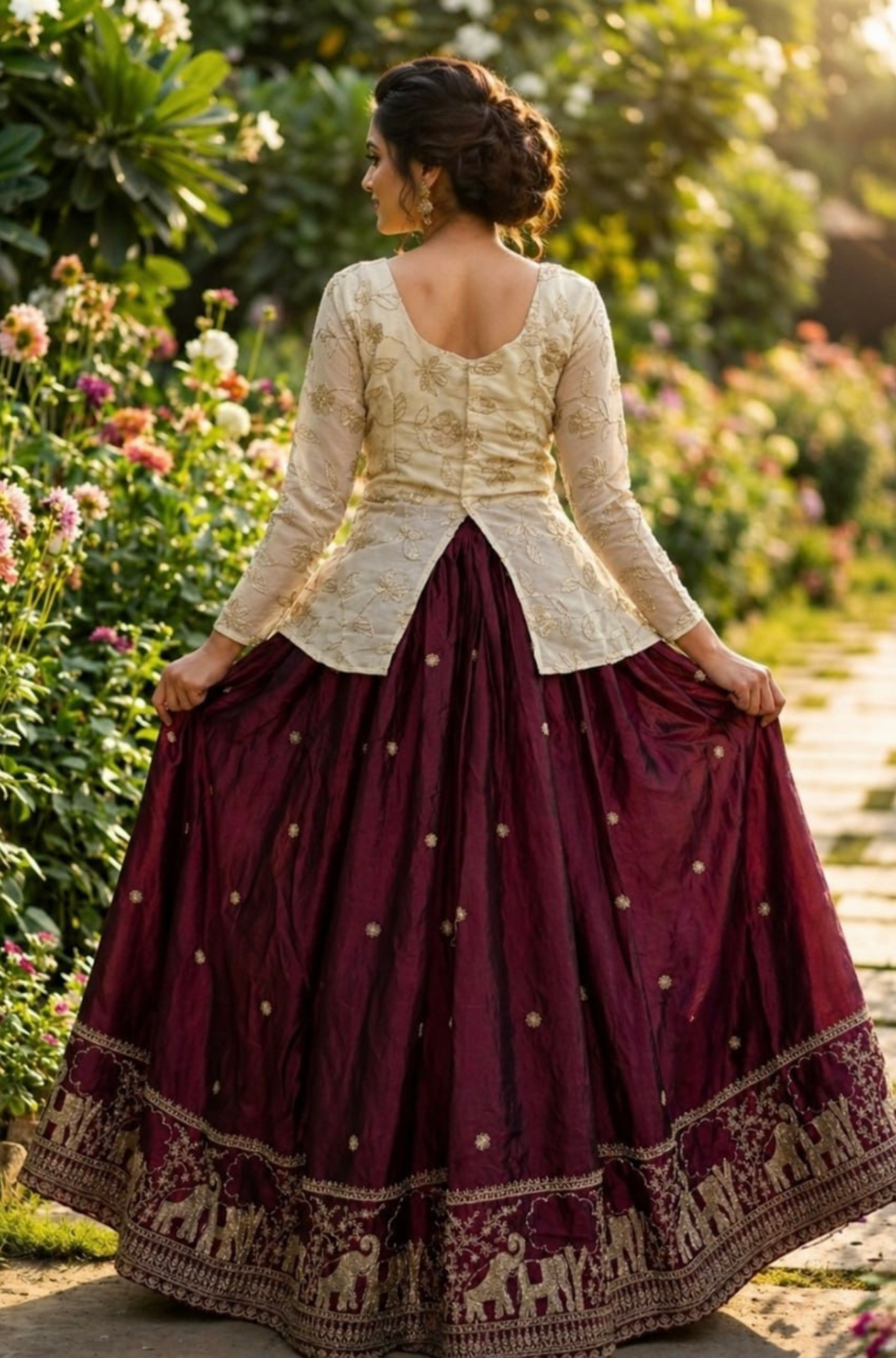 Women's Designer Embroidered Lehenga Choli Set