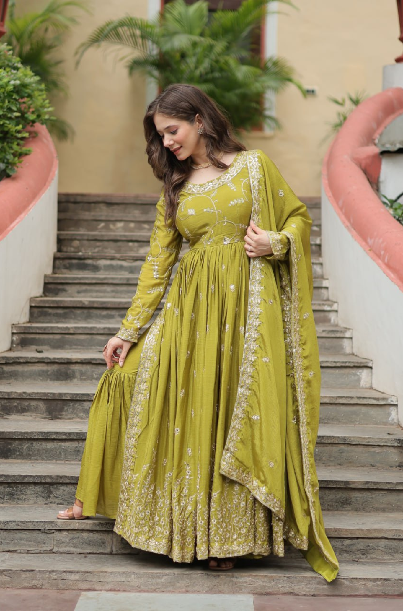 Designer Embroidered Sharara Set with Dupatta for Women