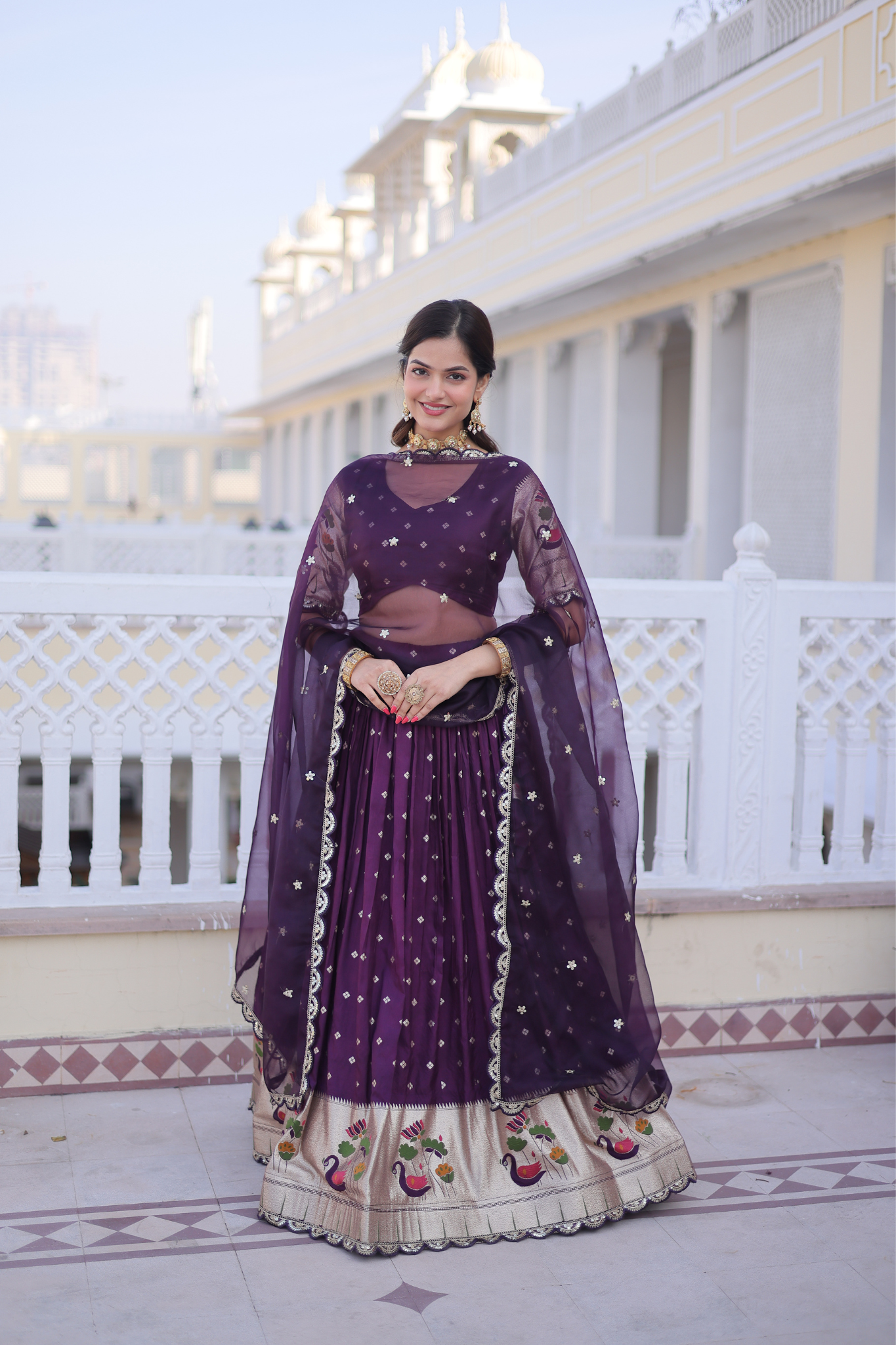 Designer Lehenga Choli with Dupatta Set for Women Party Wear Ethnic Outfit