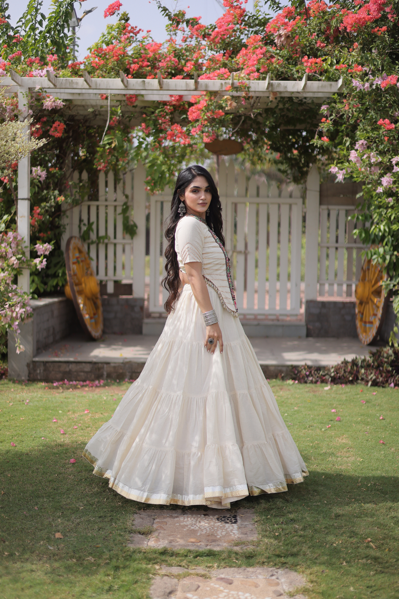 Women's Designer Embroidered Lehenga Set with Kutchi Gamthi Work | Traditional Navratri, Garba, Festive & Wedding Wear