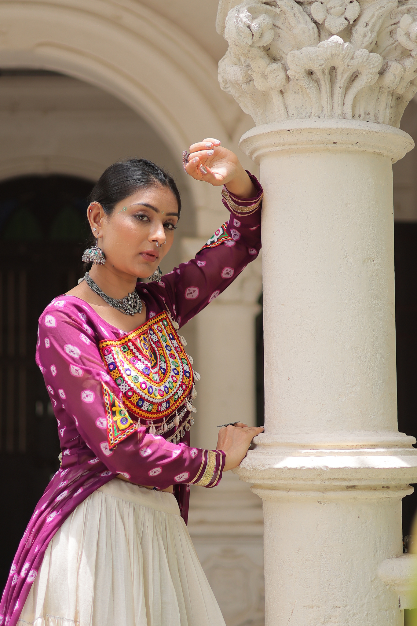 Women's Designer Navratri Koti Lehenga Choli | Garba Wear