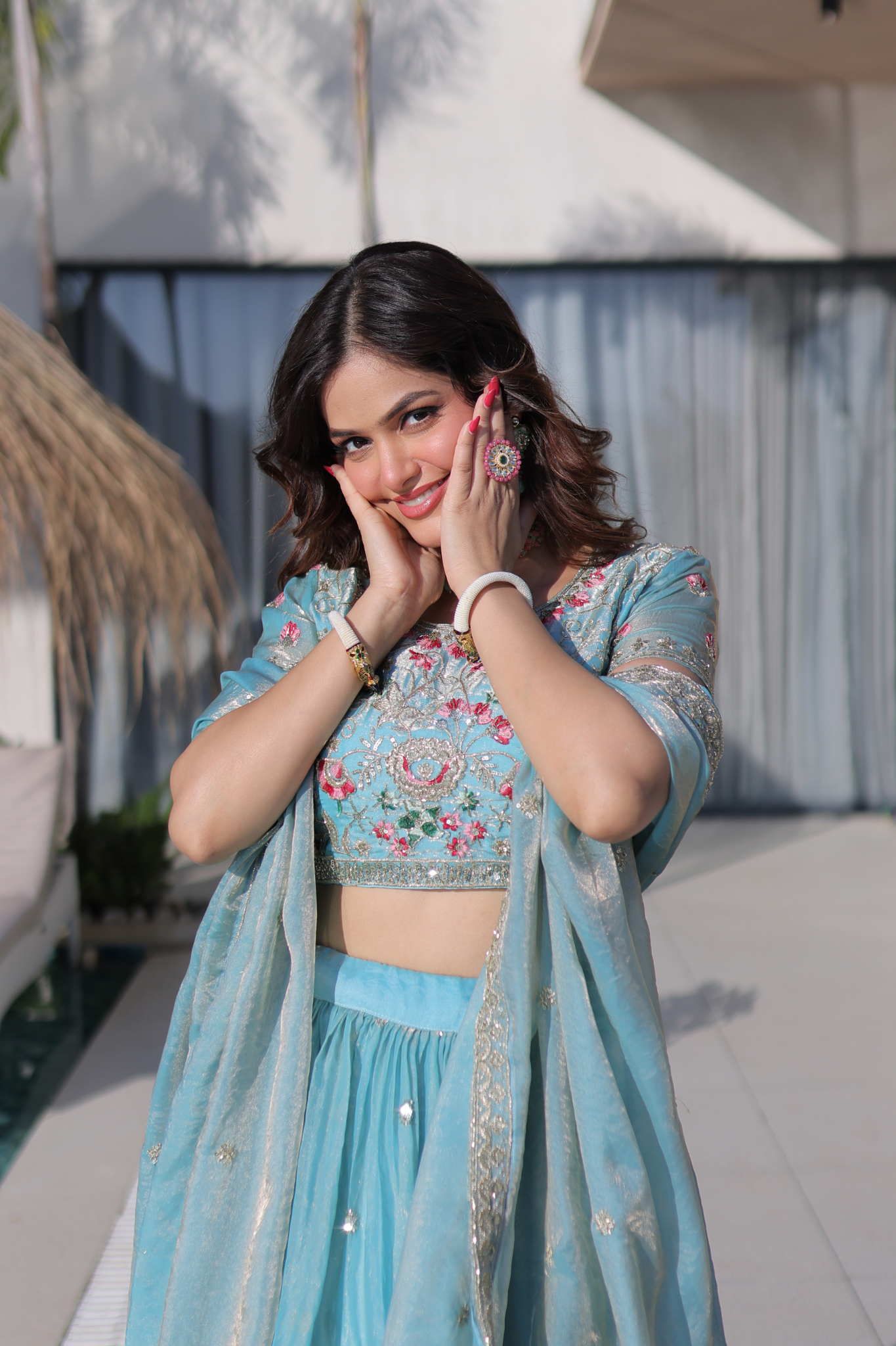 Women's Premium Embroidered Lehenga Choli with Dupatta
