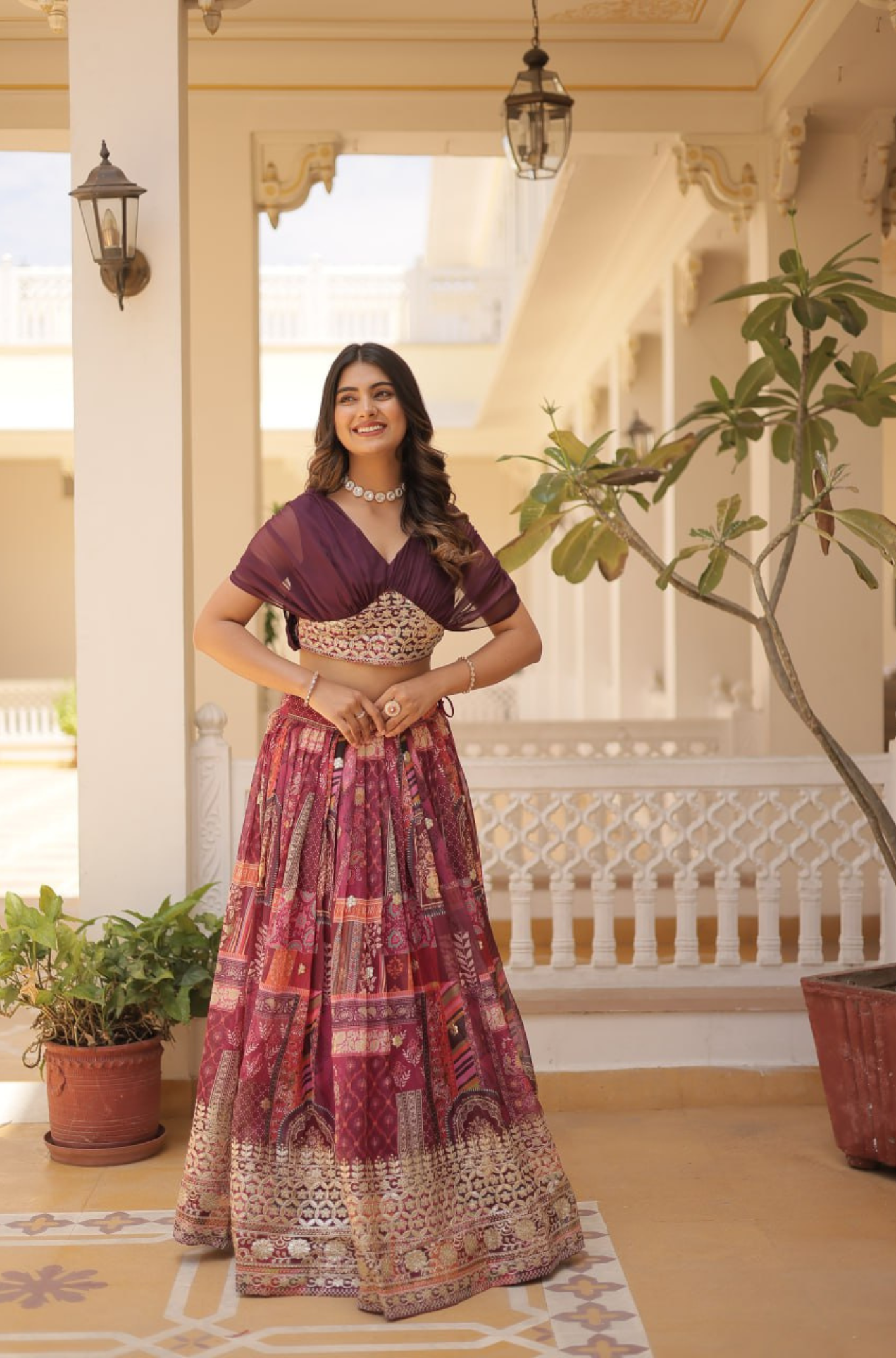 Designer Printed Lehenga Choli for Women with Dupatta
