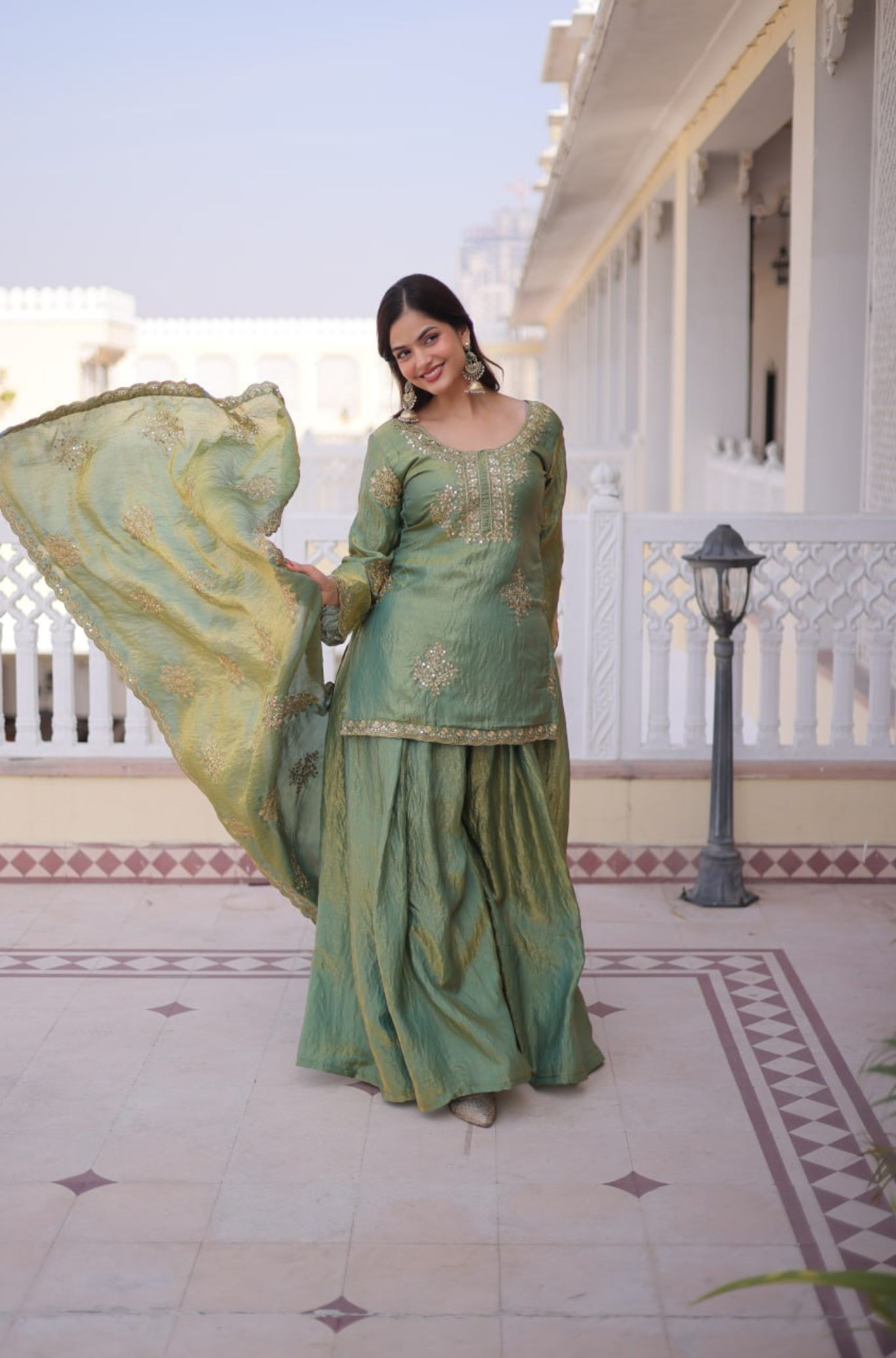 Premium Designer Kurta Sharara Set for Women