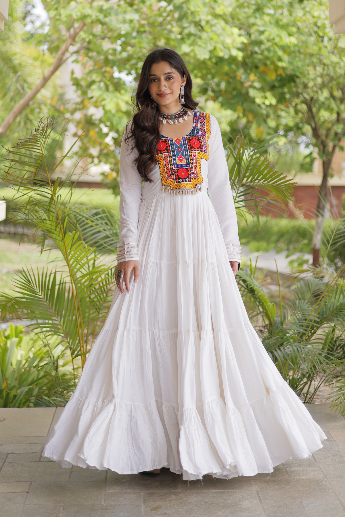 Women’s Embroidered Anarkali Gown | Full Length Ethnic Dress for Festive & Wedding Wear