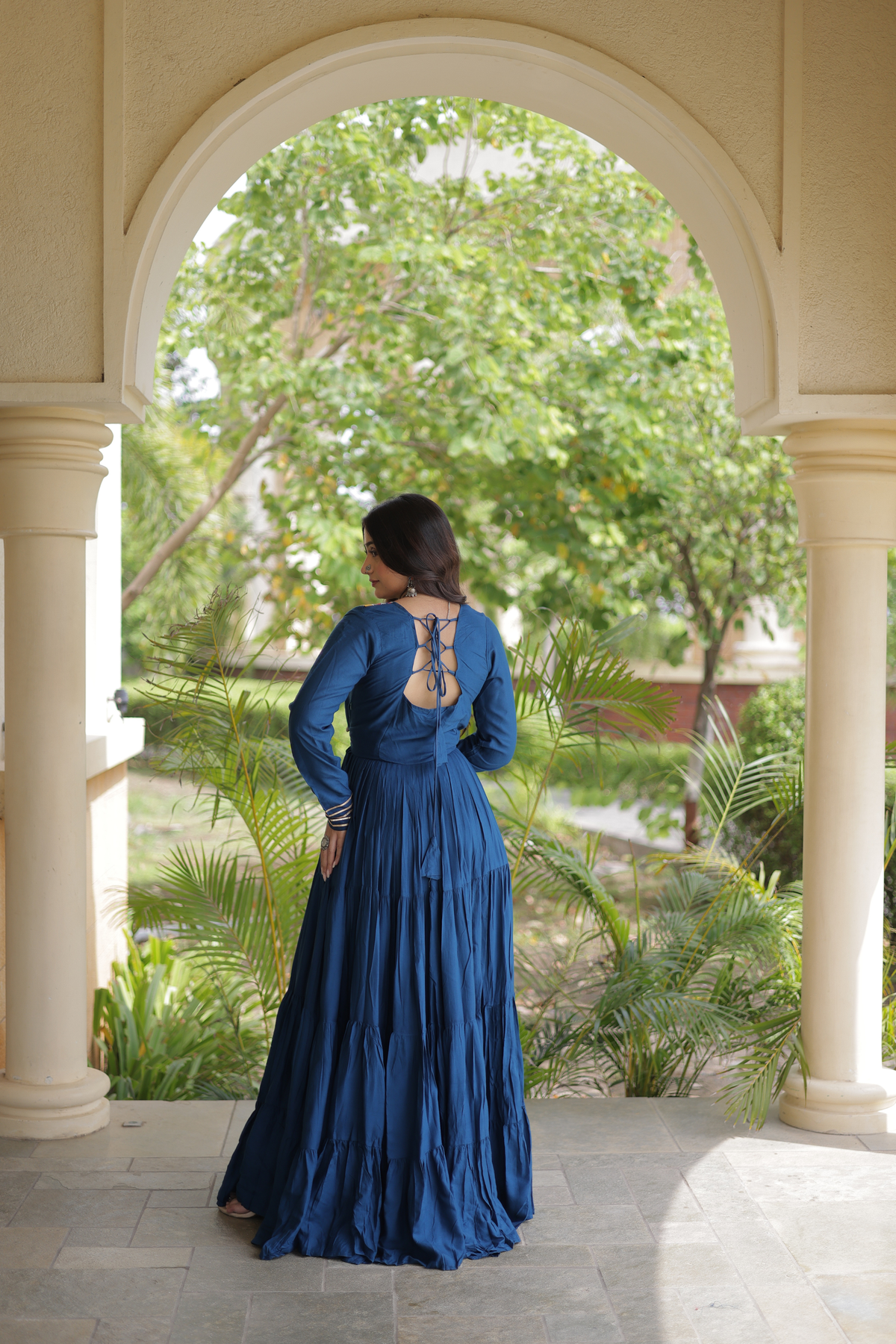 Women’s Embroidered Anarkali Gown | Full Length Ethnic Dress for Festive & Wedding Wear