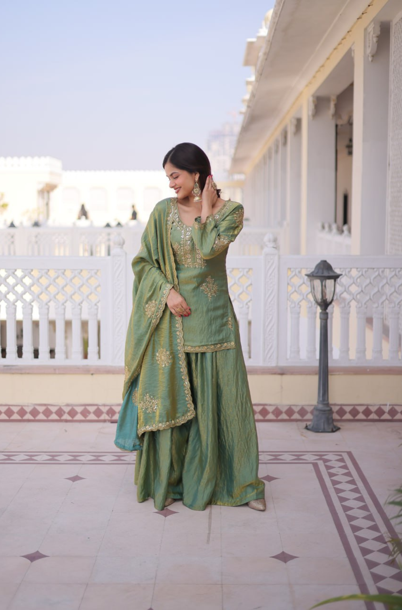Premium Designer Kurta Sharara Set for Women