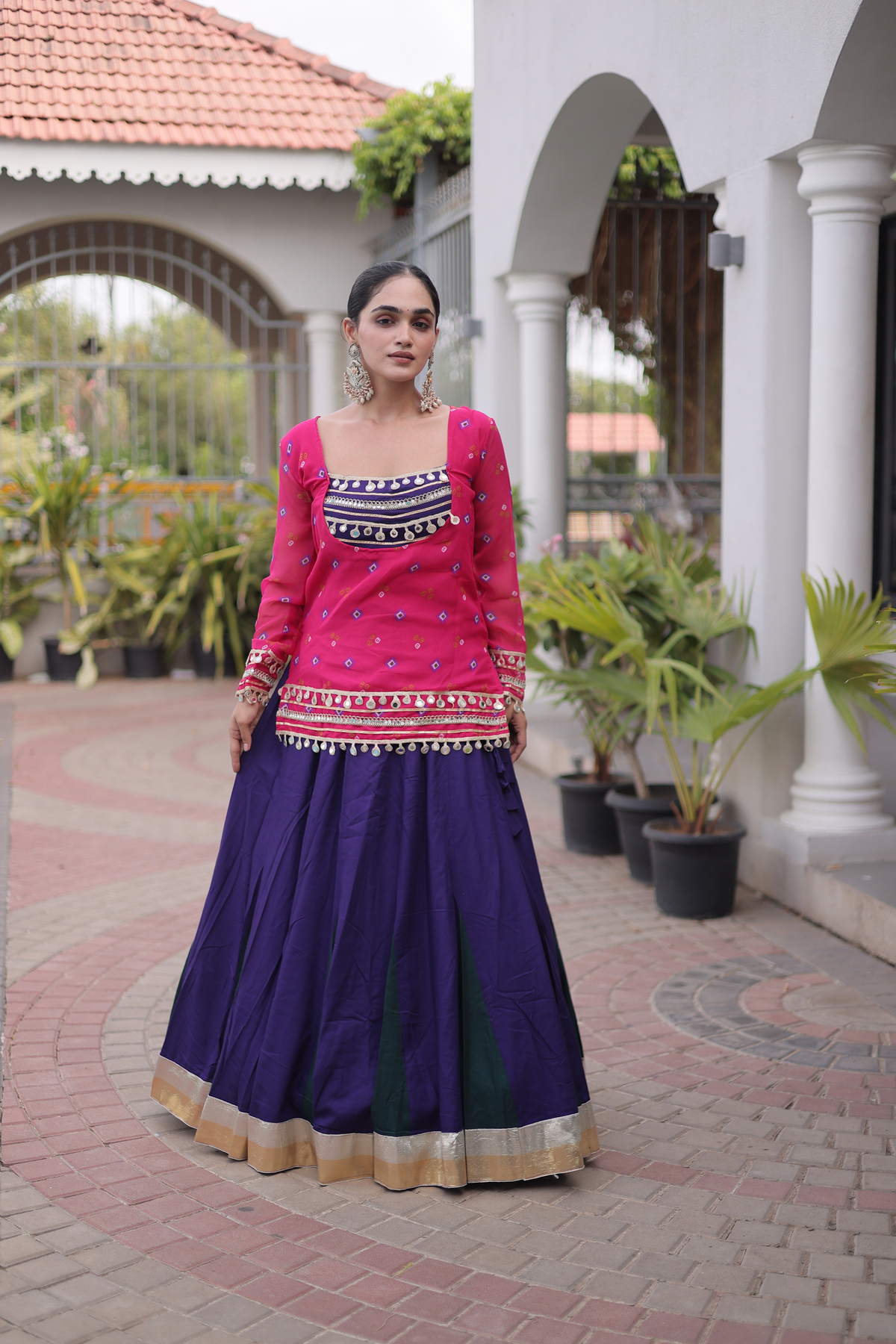 Women’s Embroidered Kurta with Flared Lehenga Set | Festive Ethnic Wear for Women