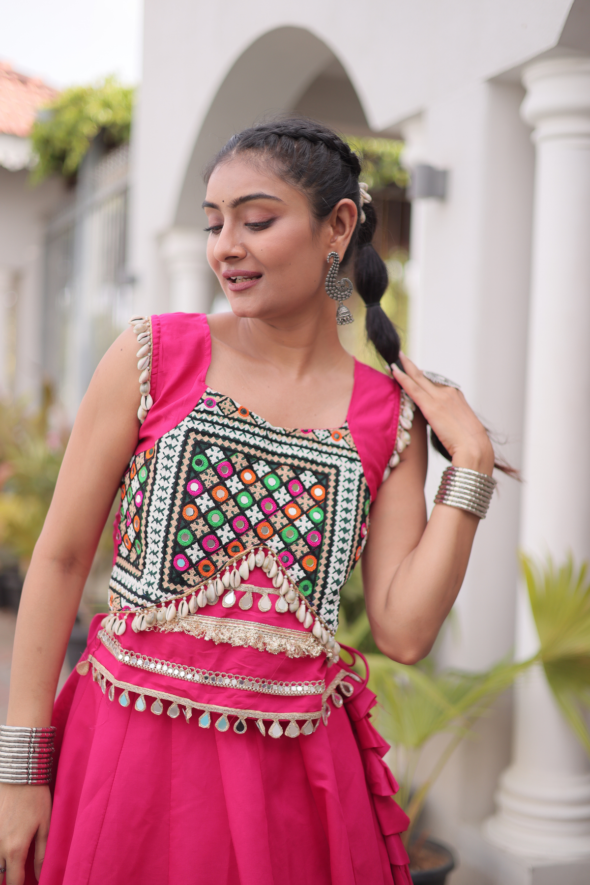 Women’s Designer Embroidered Ethnic Lehenga Choli Set | Traditional Flared Lehenga with Embellished Blouse
