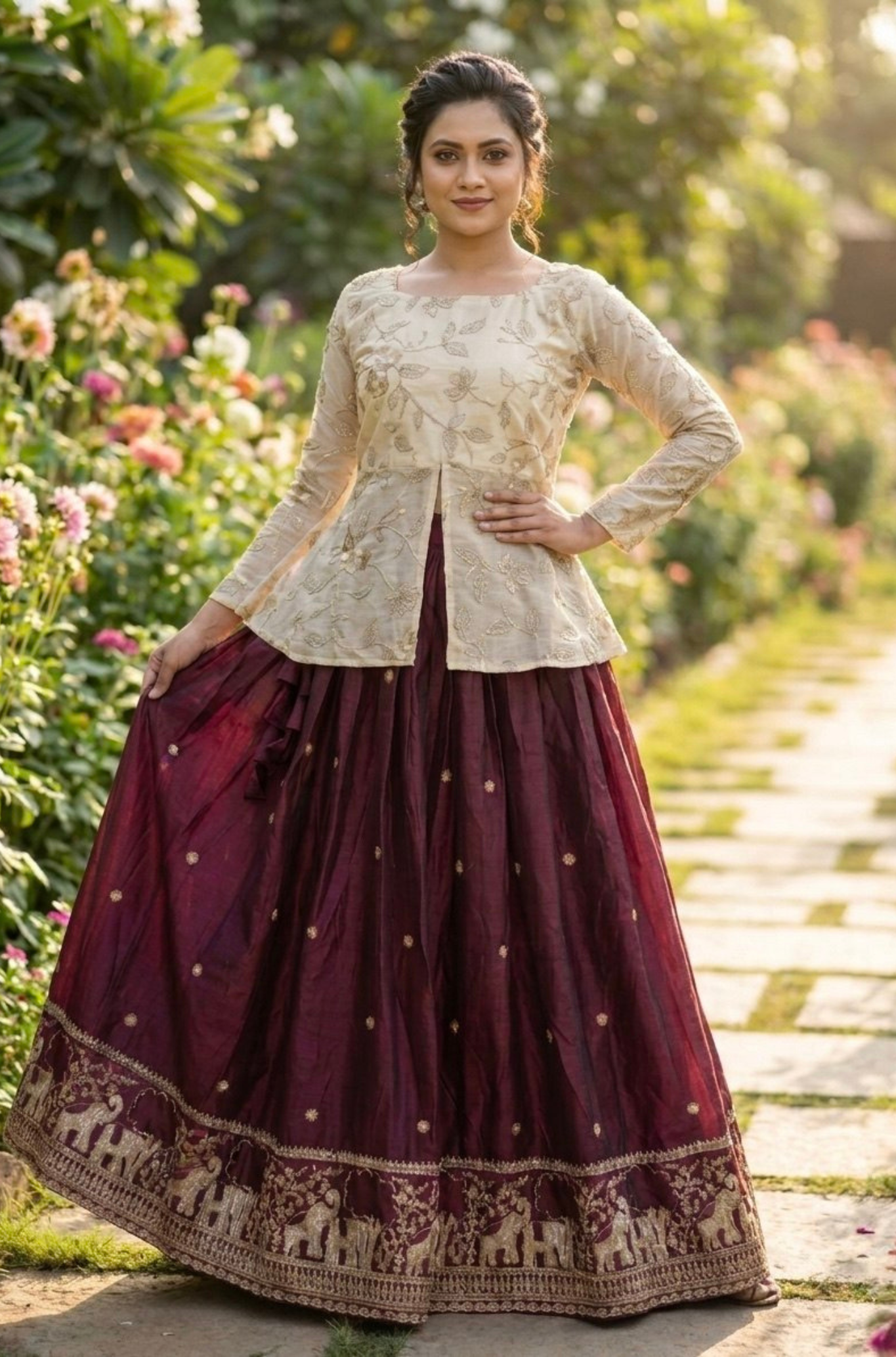 Women's Designer Embroidered Lehenga Choli Set