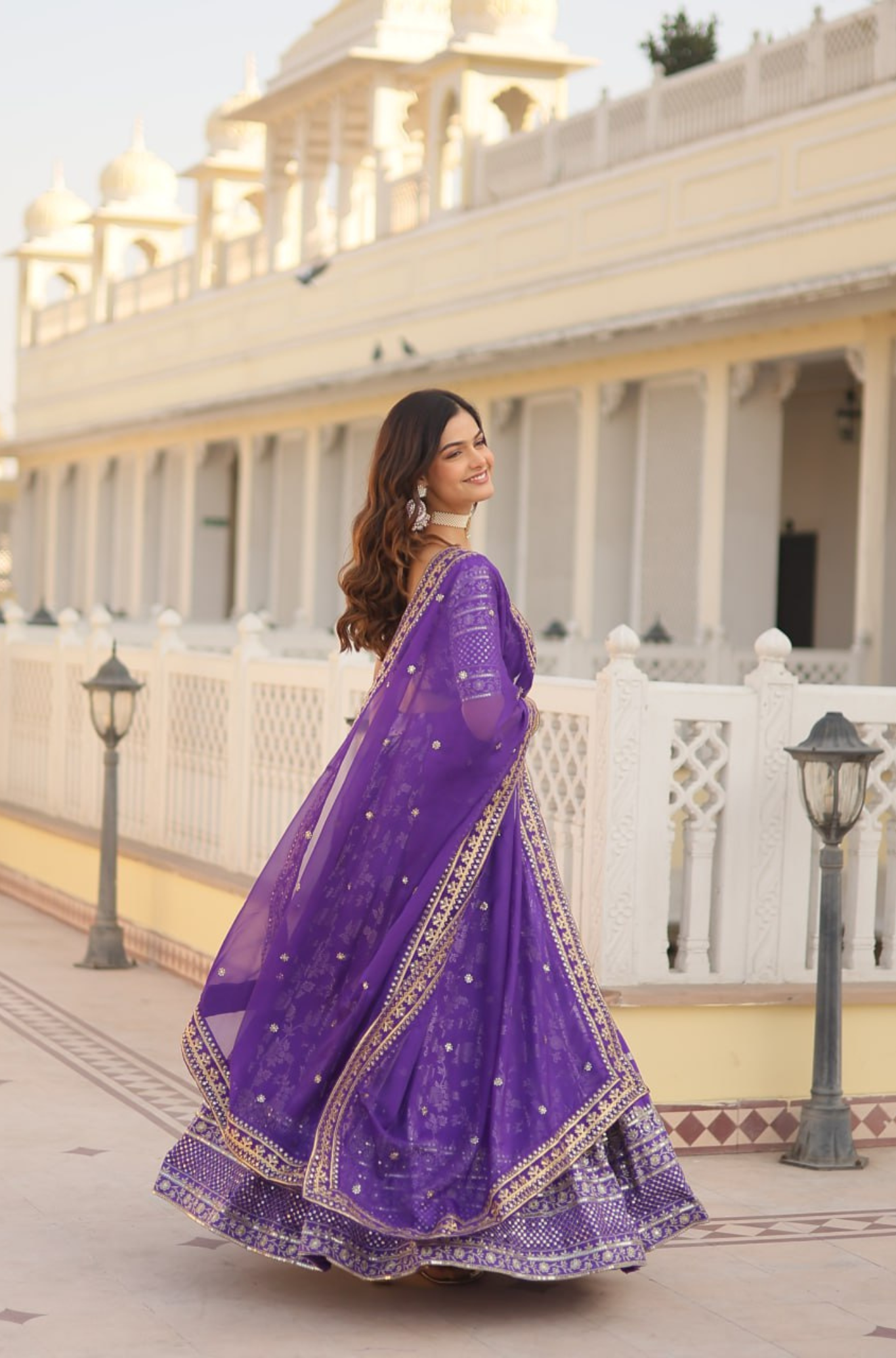 Women's Designer Floral Printed Lehenga Choli Set with Dupatta
