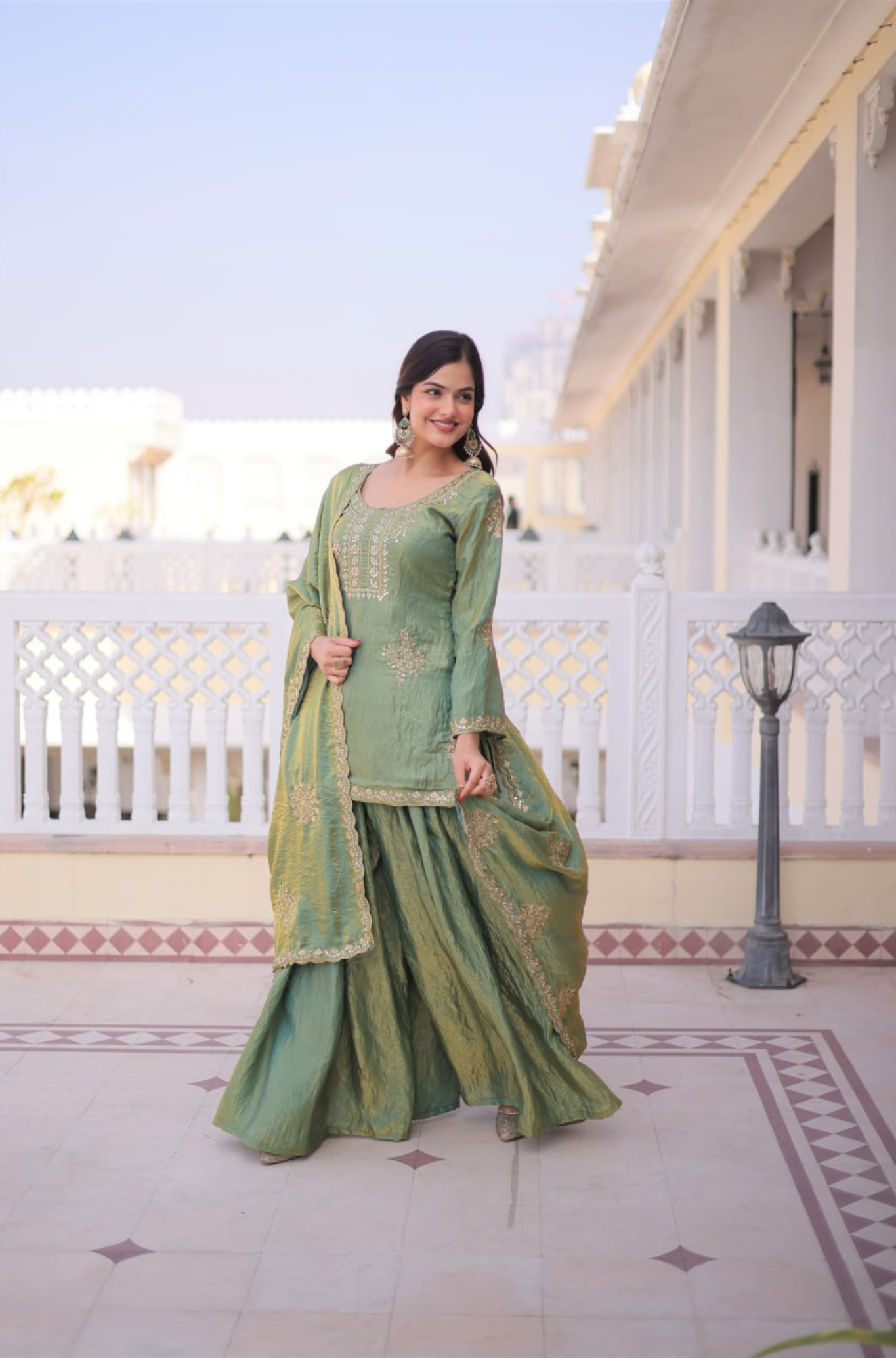 Premium Designer Kurta Sharara Set for Women