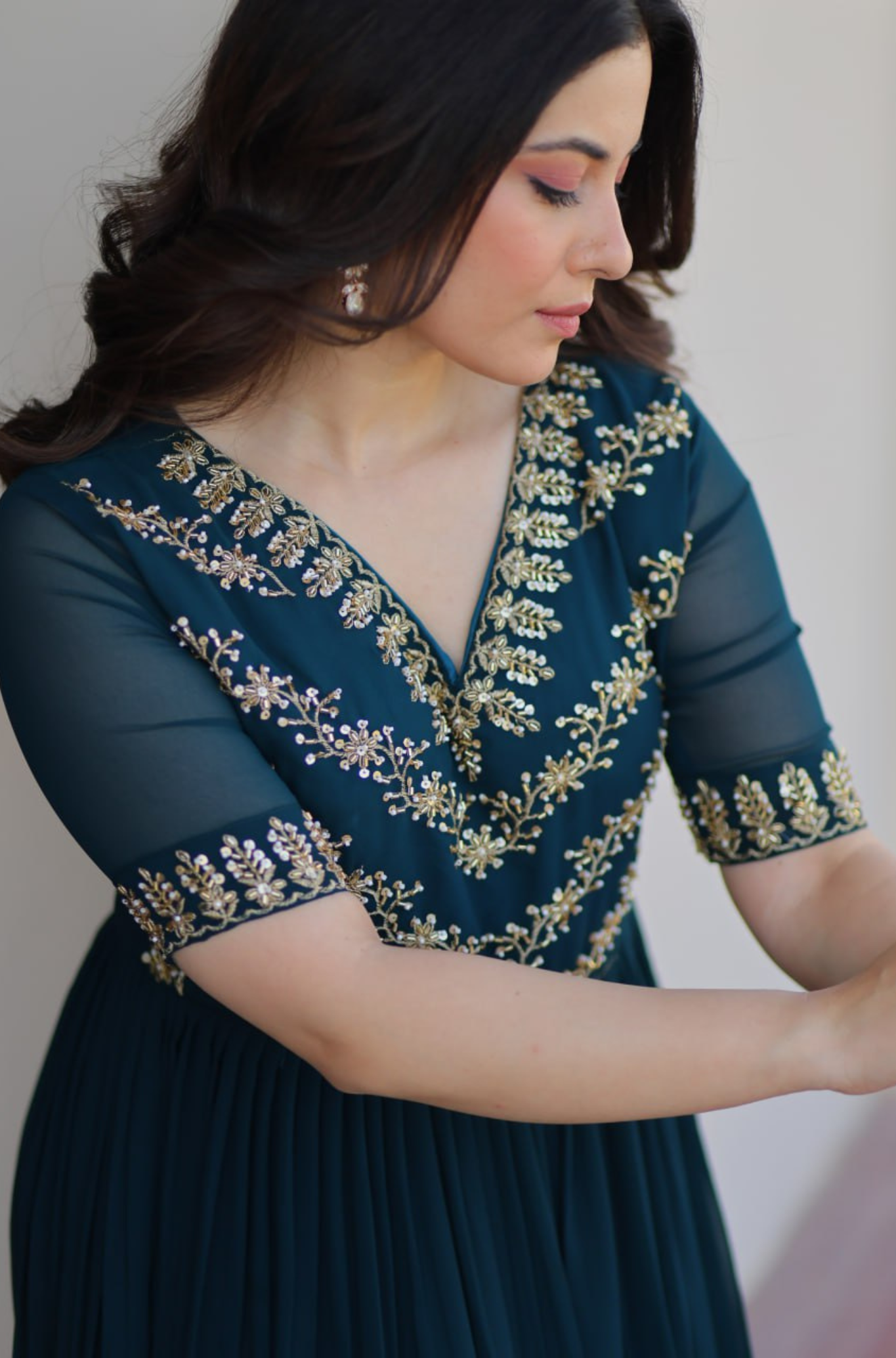 Designer Gown For Women Traditional Events Embroidered Anarkali Gown