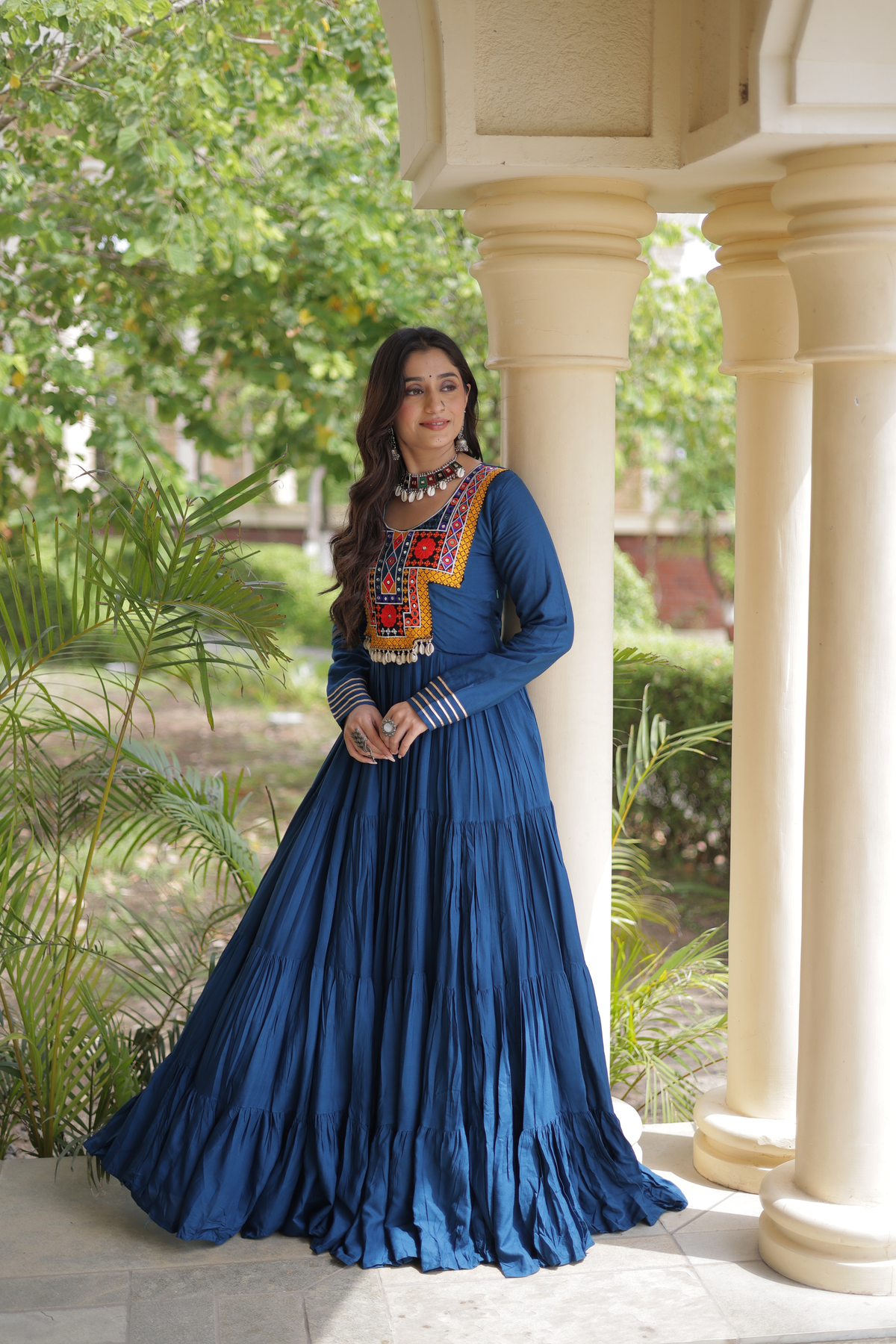 Women’s Embroidered Anarkali Gown | Full Length Ethnic Dress for Festive & Wedding Wear