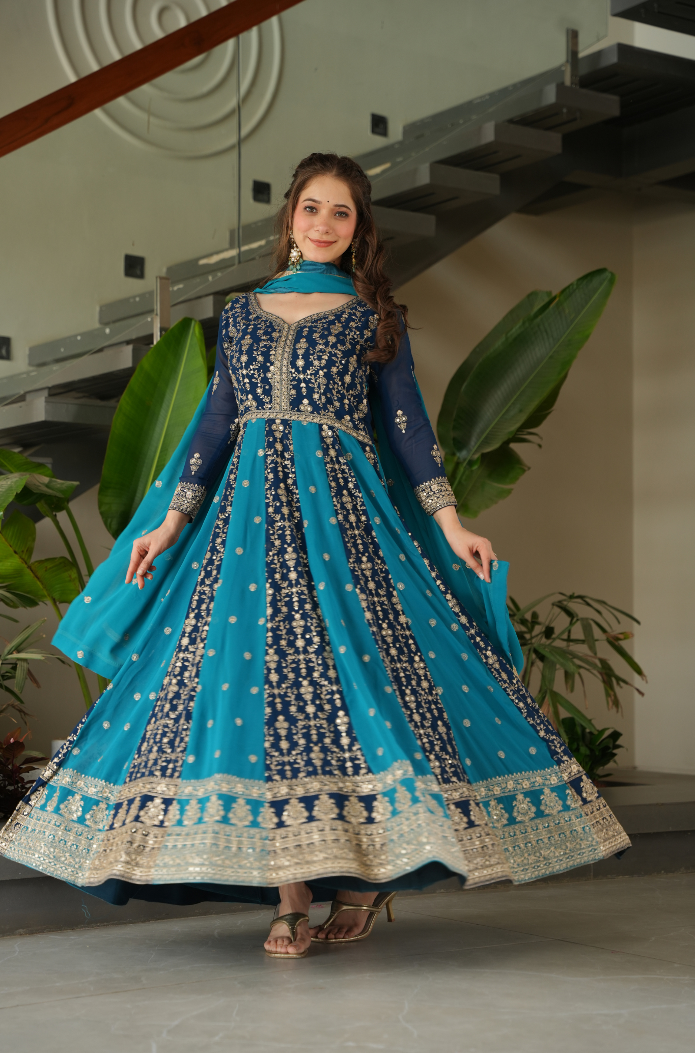 Royal Embroidered Lehenga Choli Set with Dupatta for Women