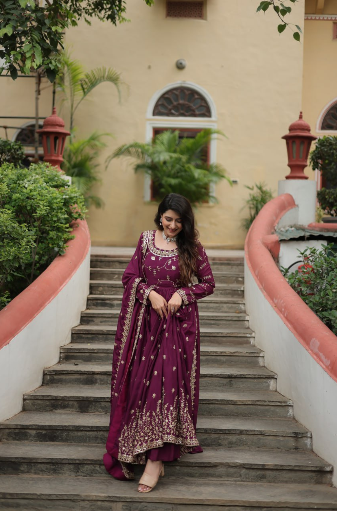 Designer Embroidered Sharara Set with Dupatta for Women