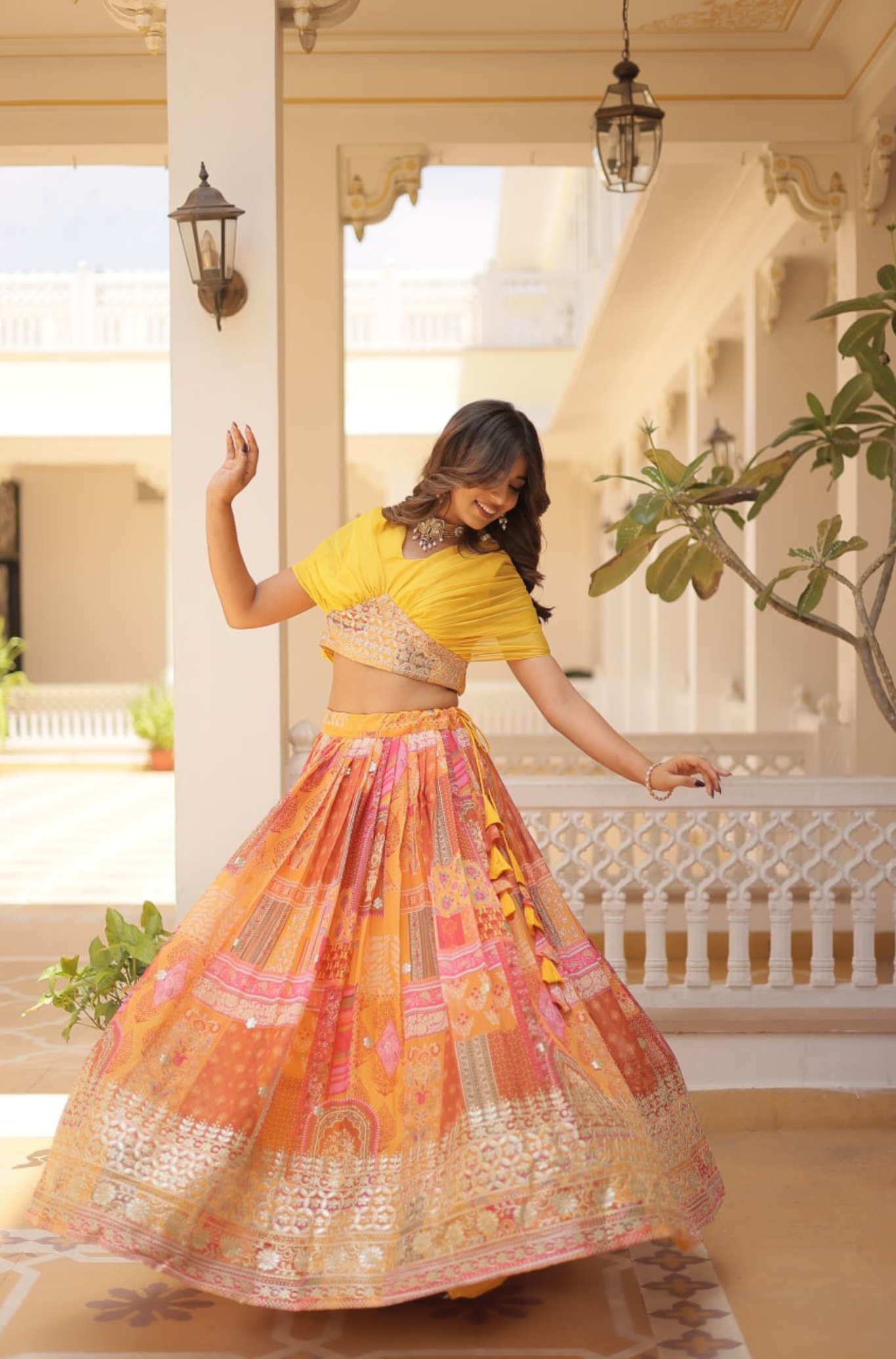 Designer Printed Lehenga Choli for Women with Dupatta