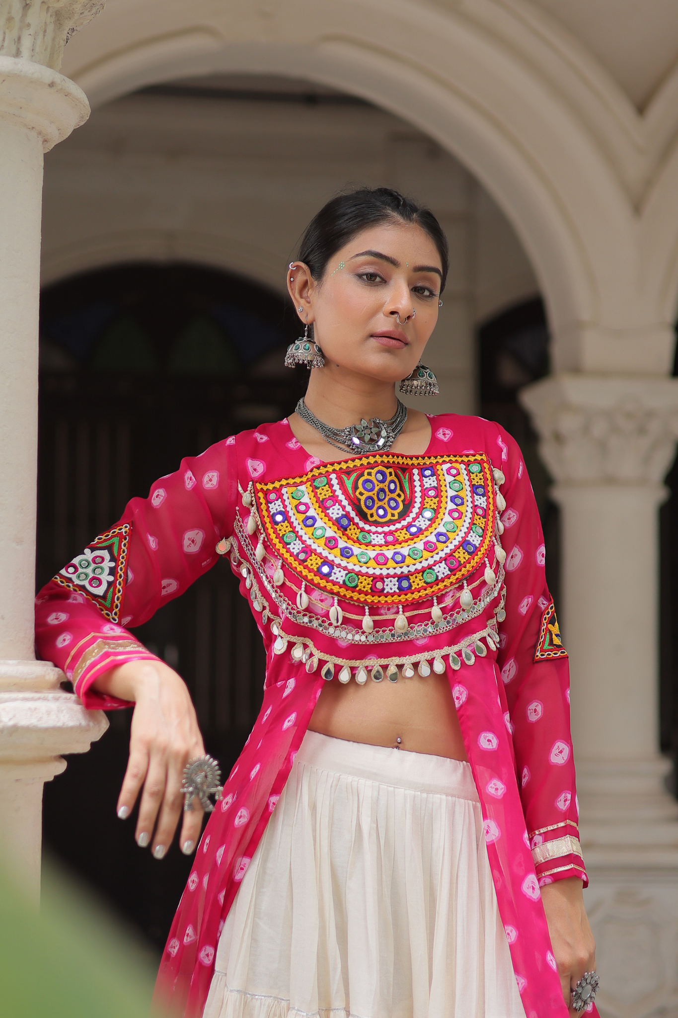 Women's Designer Navratri Koti Lehenga Choli | Garba Wear