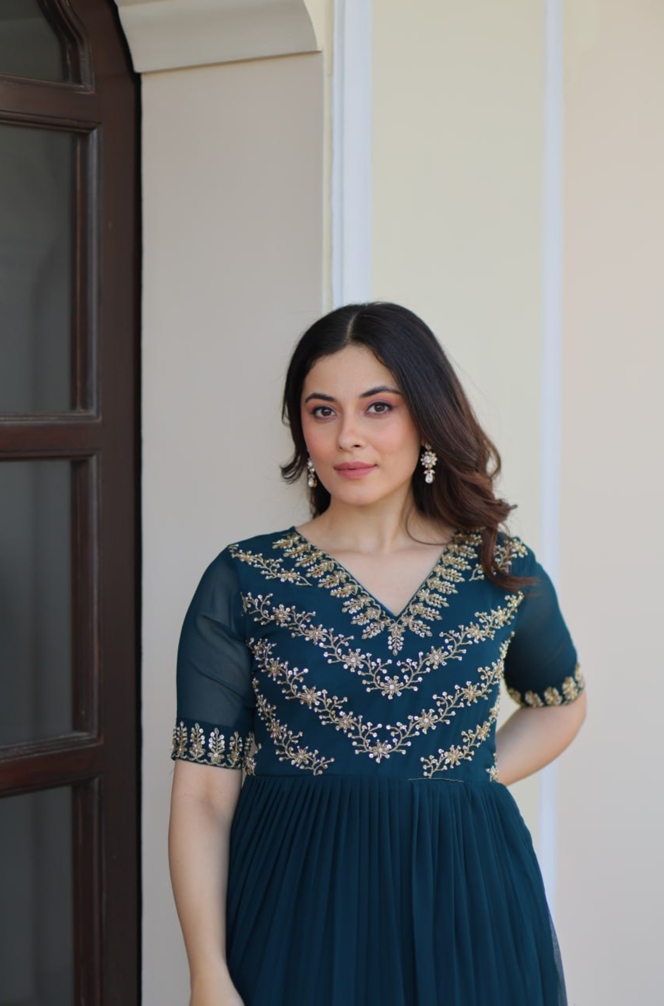 Designer Gown For Women Traditional Events Embroidered Anarkali Gown